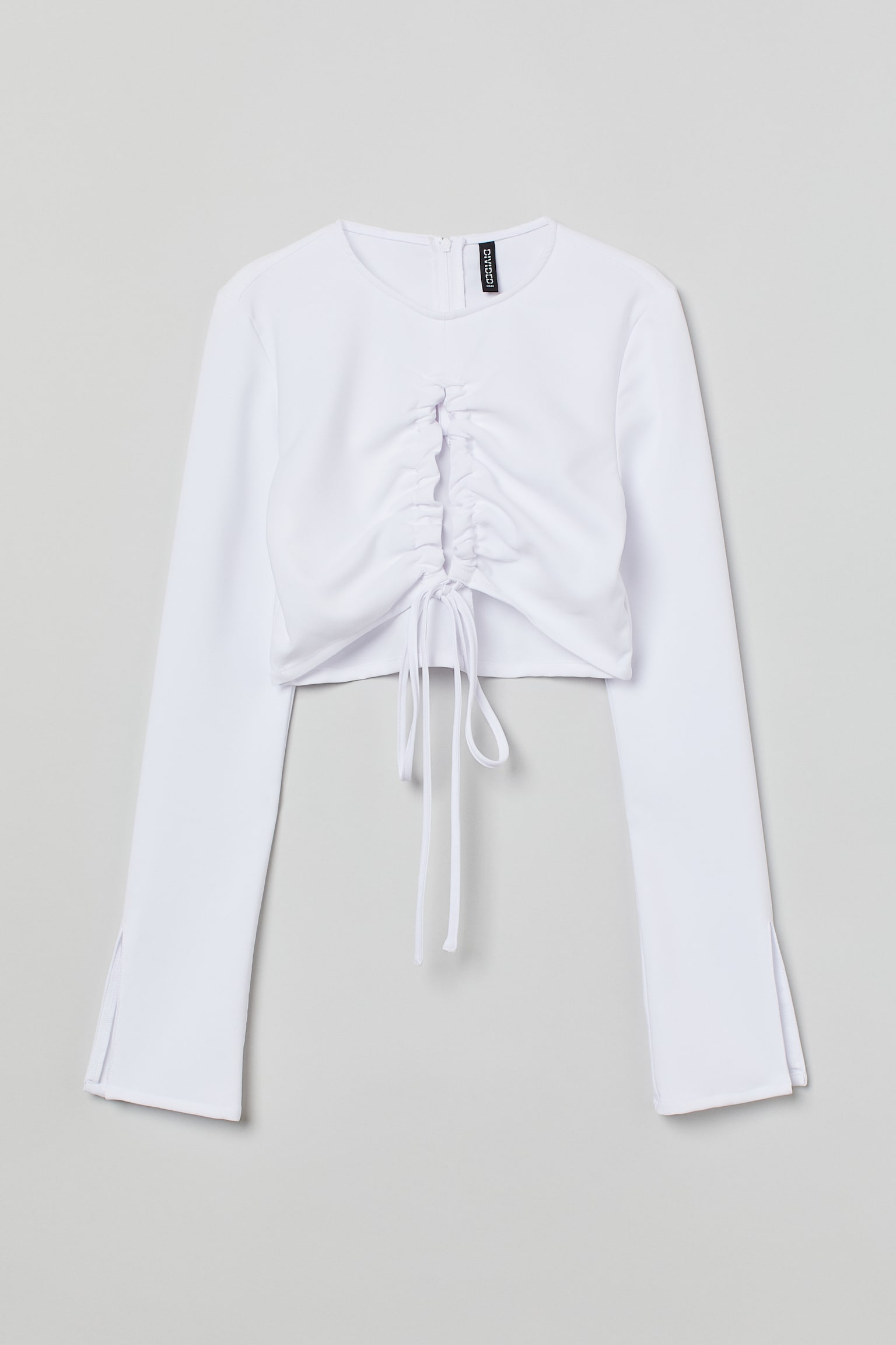 Cut-out blouse - White/Black - 1