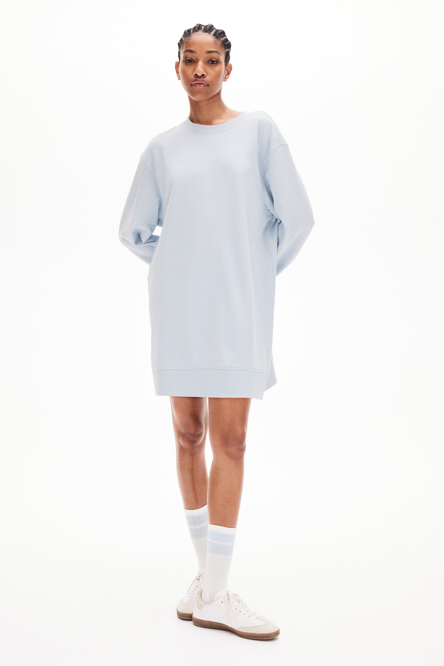 Sweatshirt dress - Light blue/Black/Dark grey/Light grey marl/Light beige/Burgundy - 5