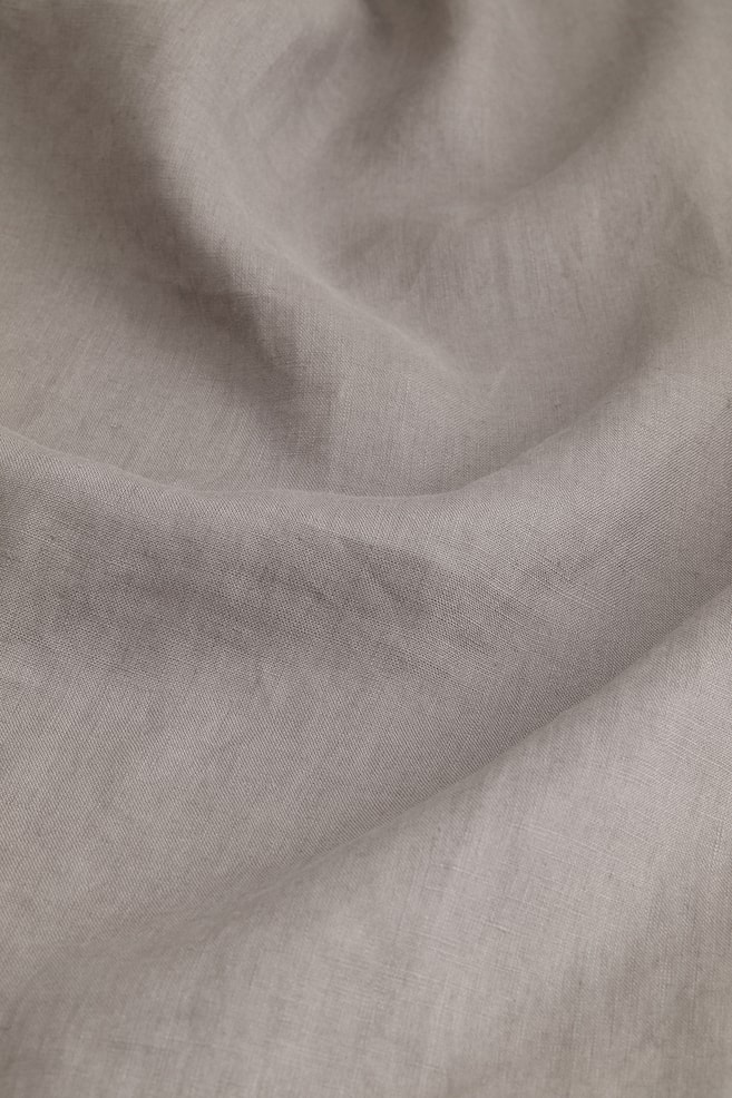 2-pack linen curtain lengths - Greige/Light beige/Grey - 2