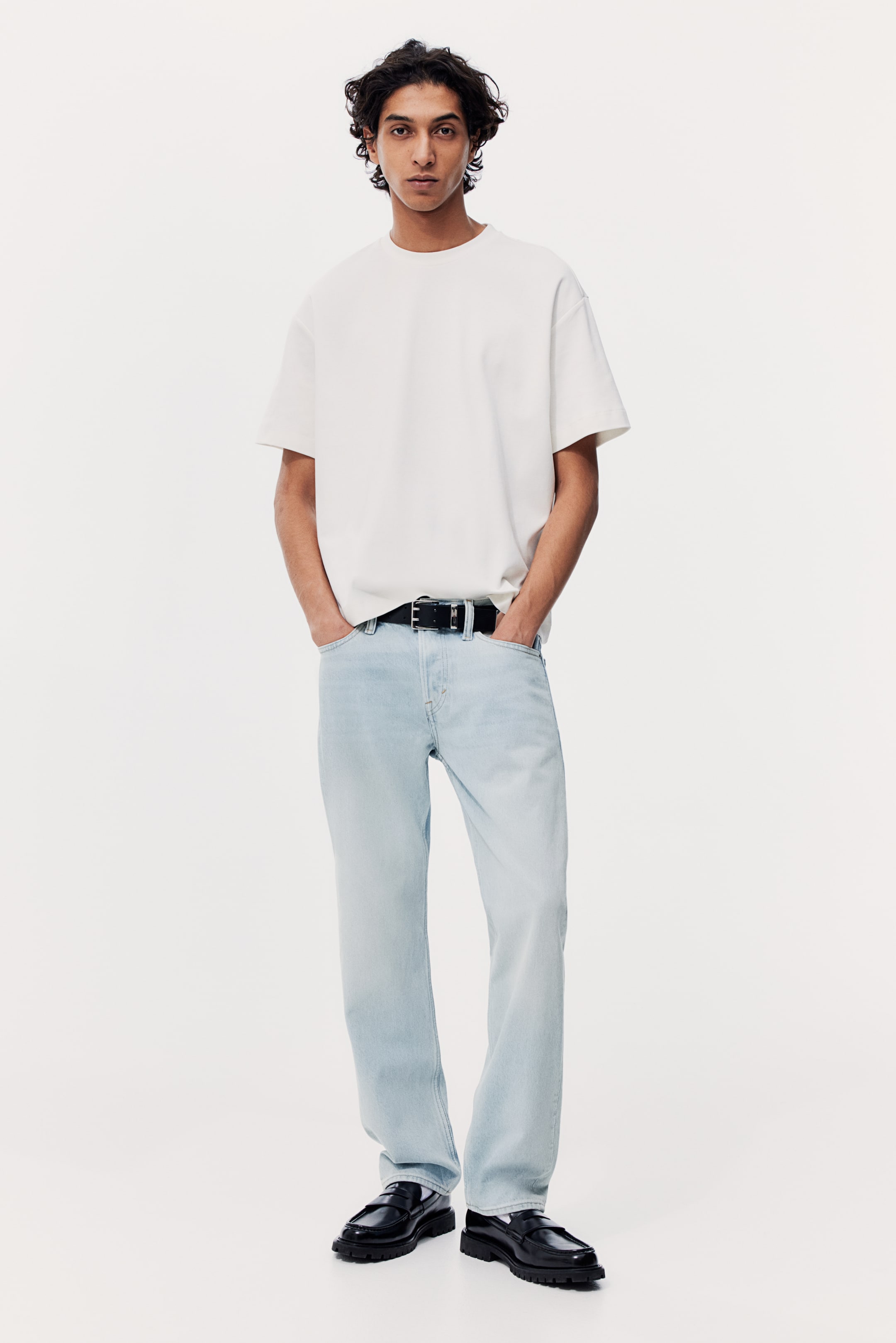 Relaxed Jeans - Light denim blue - Men | H&M GB 1