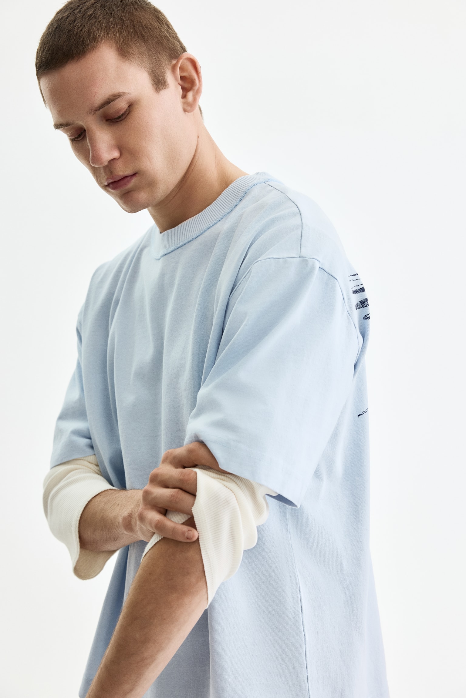Playera Loose Fit con diseño - Azul tenue claro/Blanco/California/Café oscuro/California/Red/California/Rojo/Sunset/Gris oscuro/Rodeo Sunset/Gris claro/Not for Ceremony/Blanco/Golden/Negro/Workwear - 3