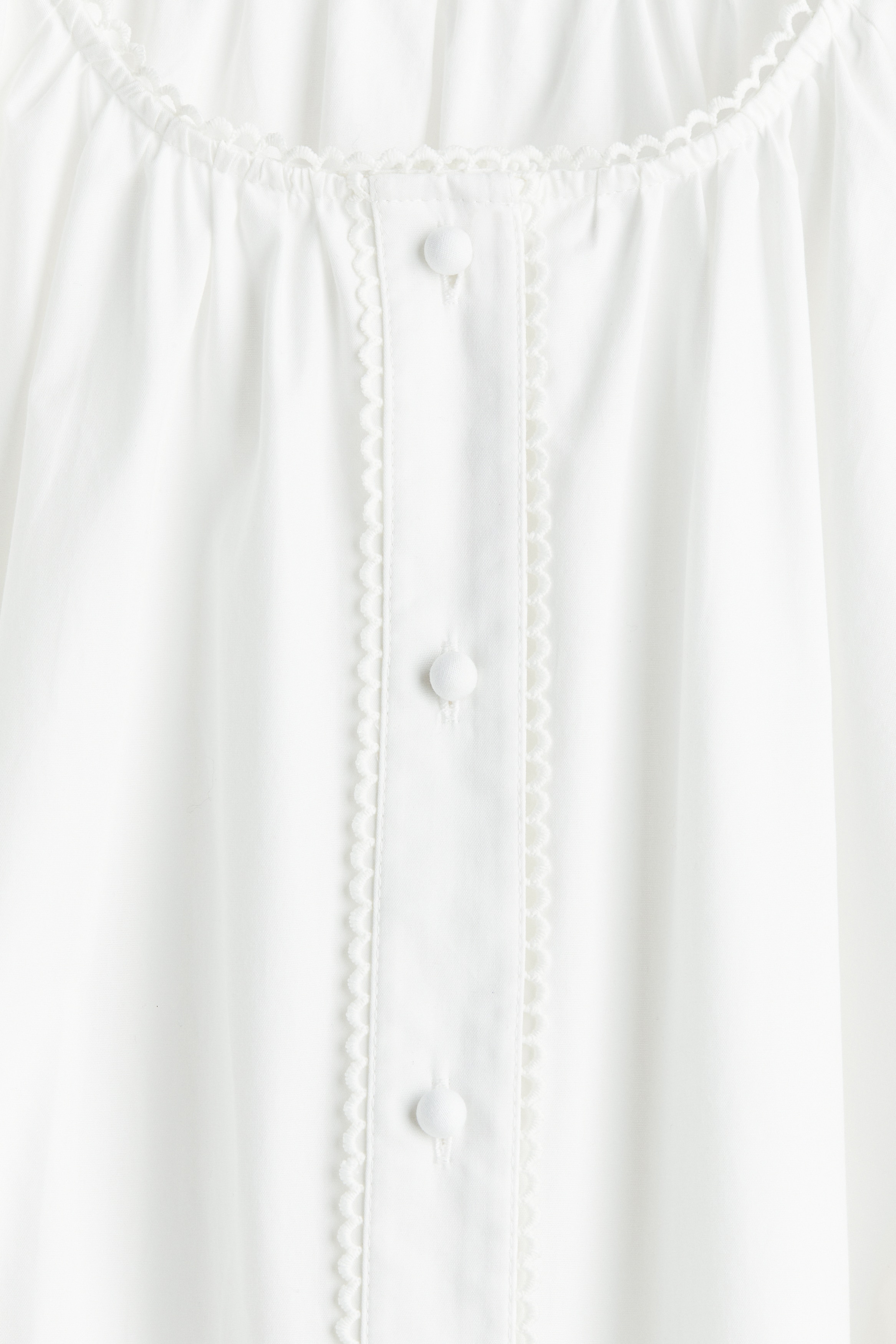 Picot-trimmed dress