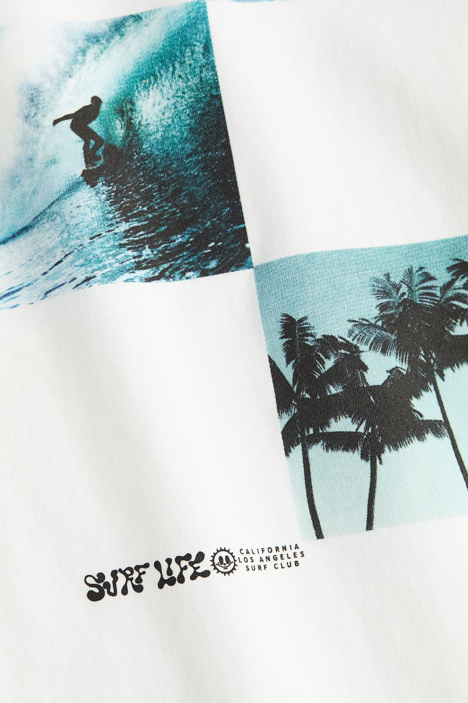 Printed jersey T-shirt - White/Surf Life/White/Wrldwide/Beige/Patterned/White/Level Up/Light green/Tranquil/Turquoise/Subreal - 2