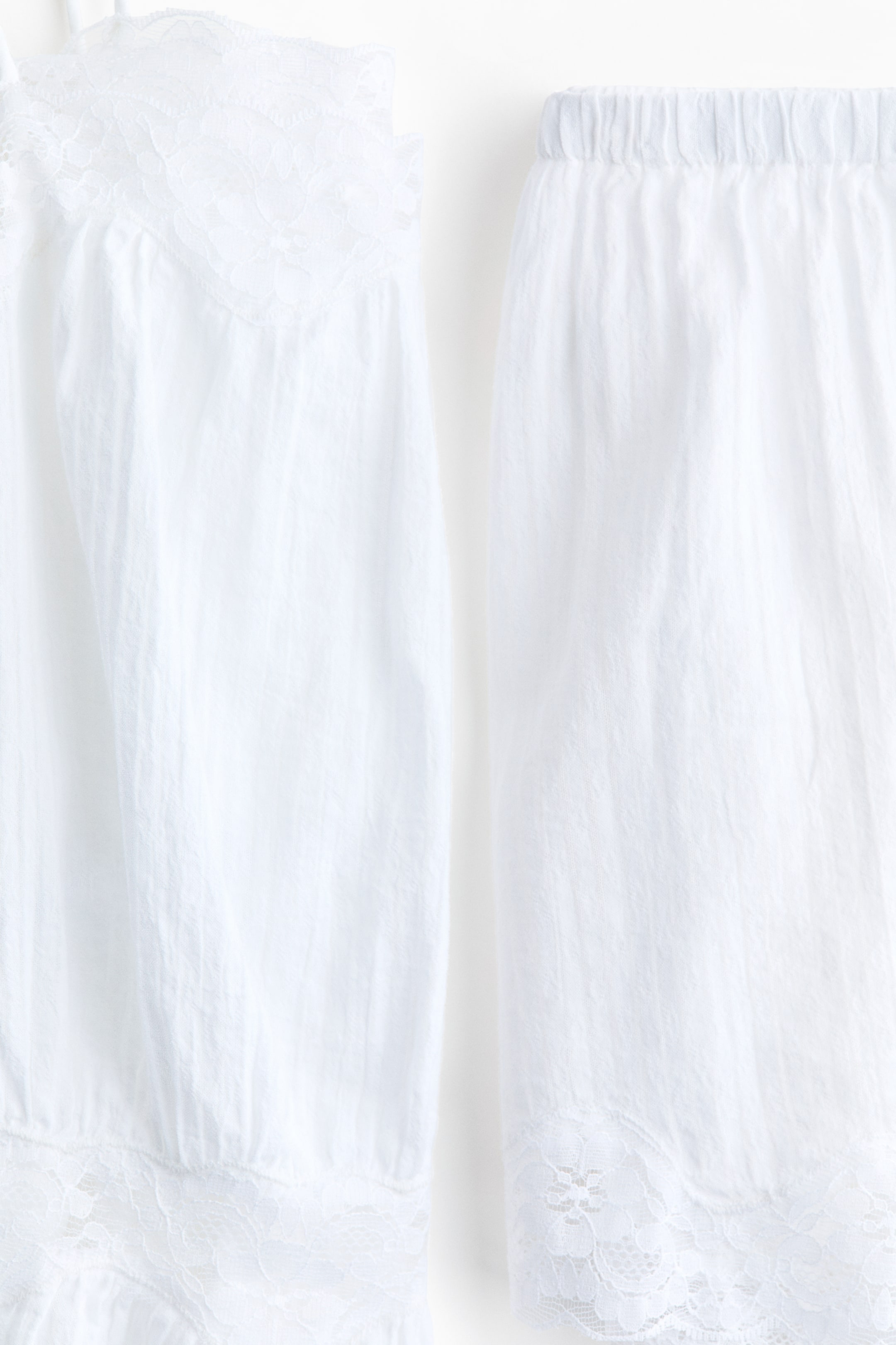 Crinkled Cotton Pajamas