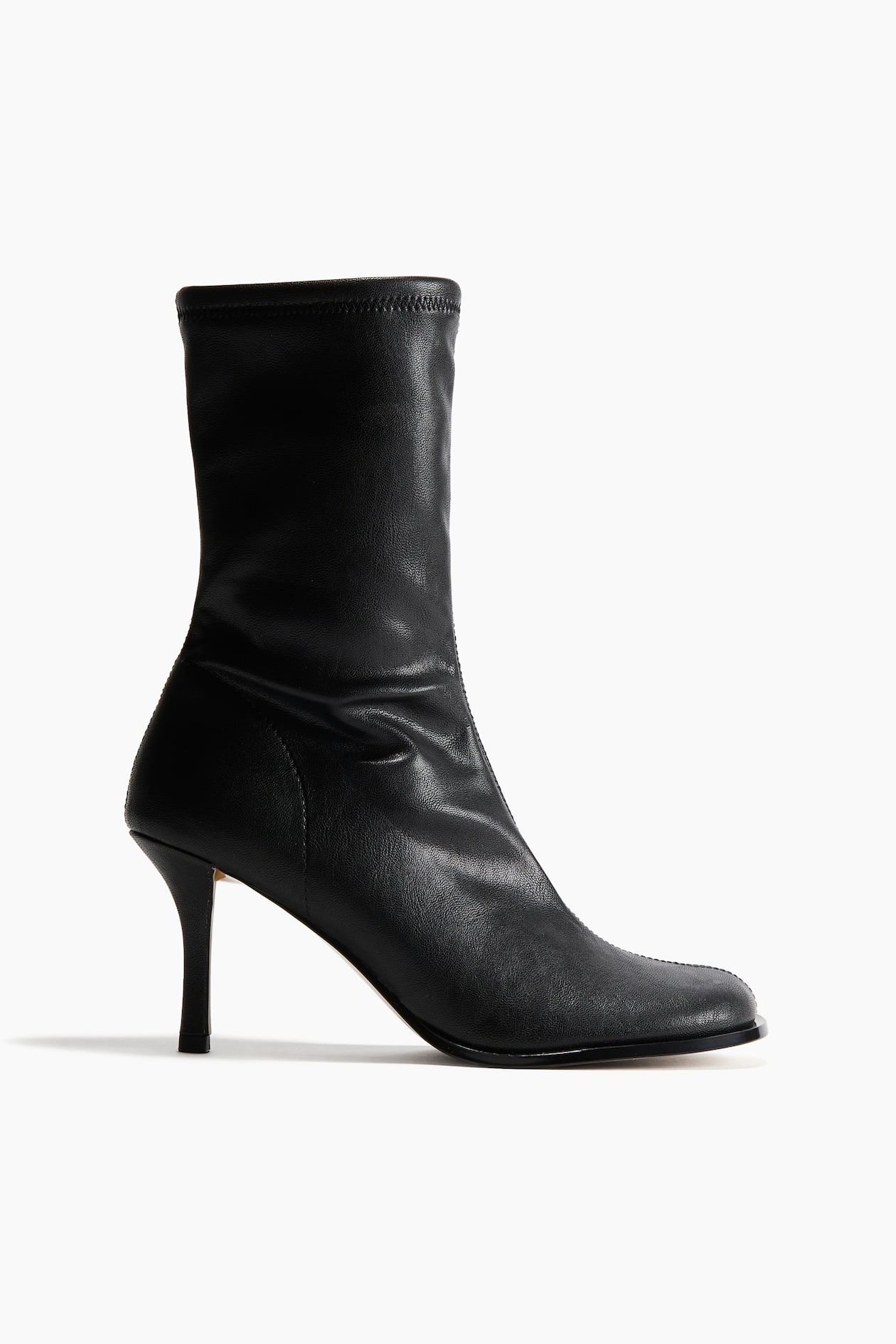 Salto Alto Botins H&m Botas Tipo Meia Com Salto Alto Preto
