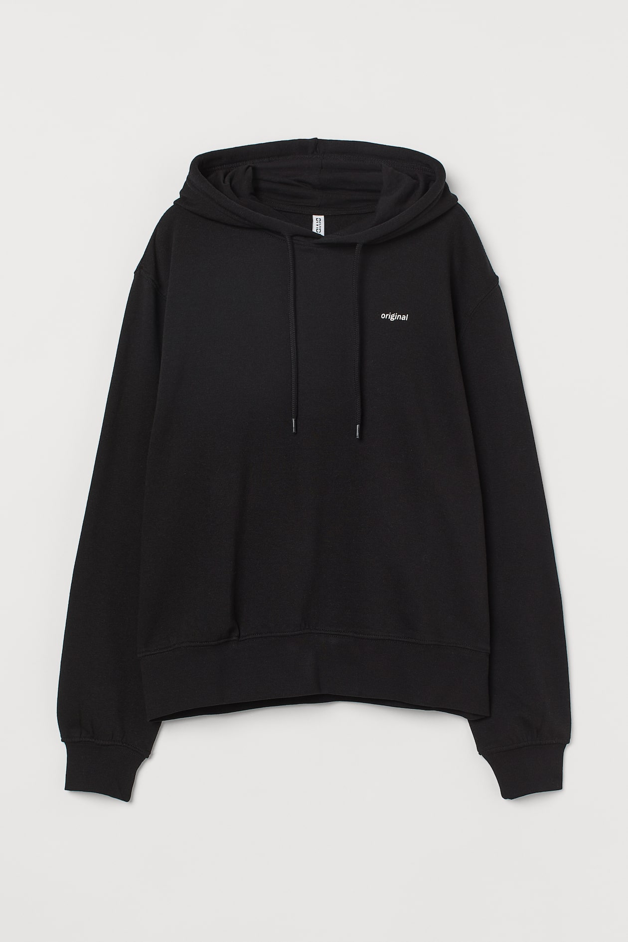 Hoodie - Long sleeve - Regular length - Black - Ladies | H&M US