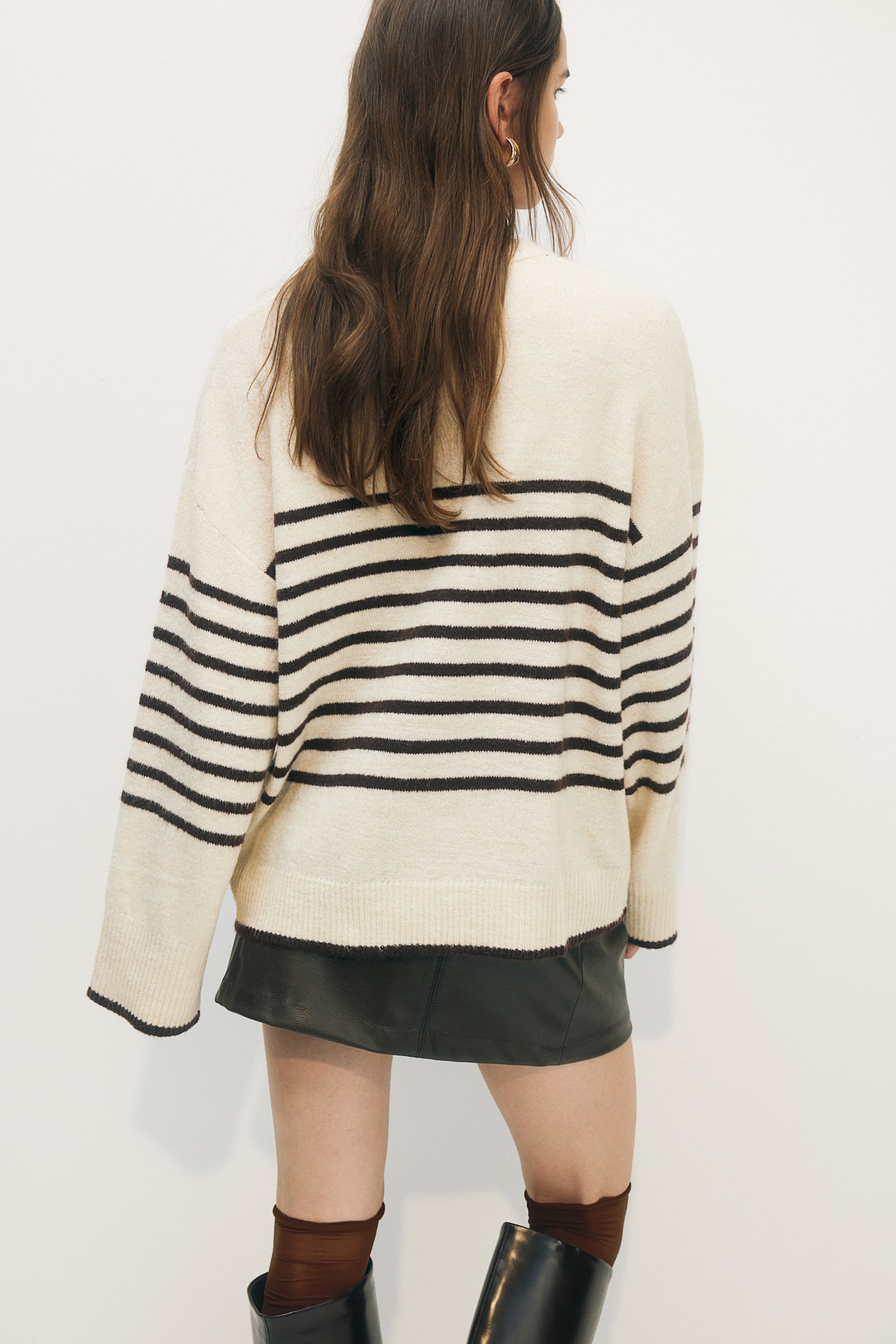 Jumper - Light beige/Striped/Cream/Black/Light grey marl/Striped - 3