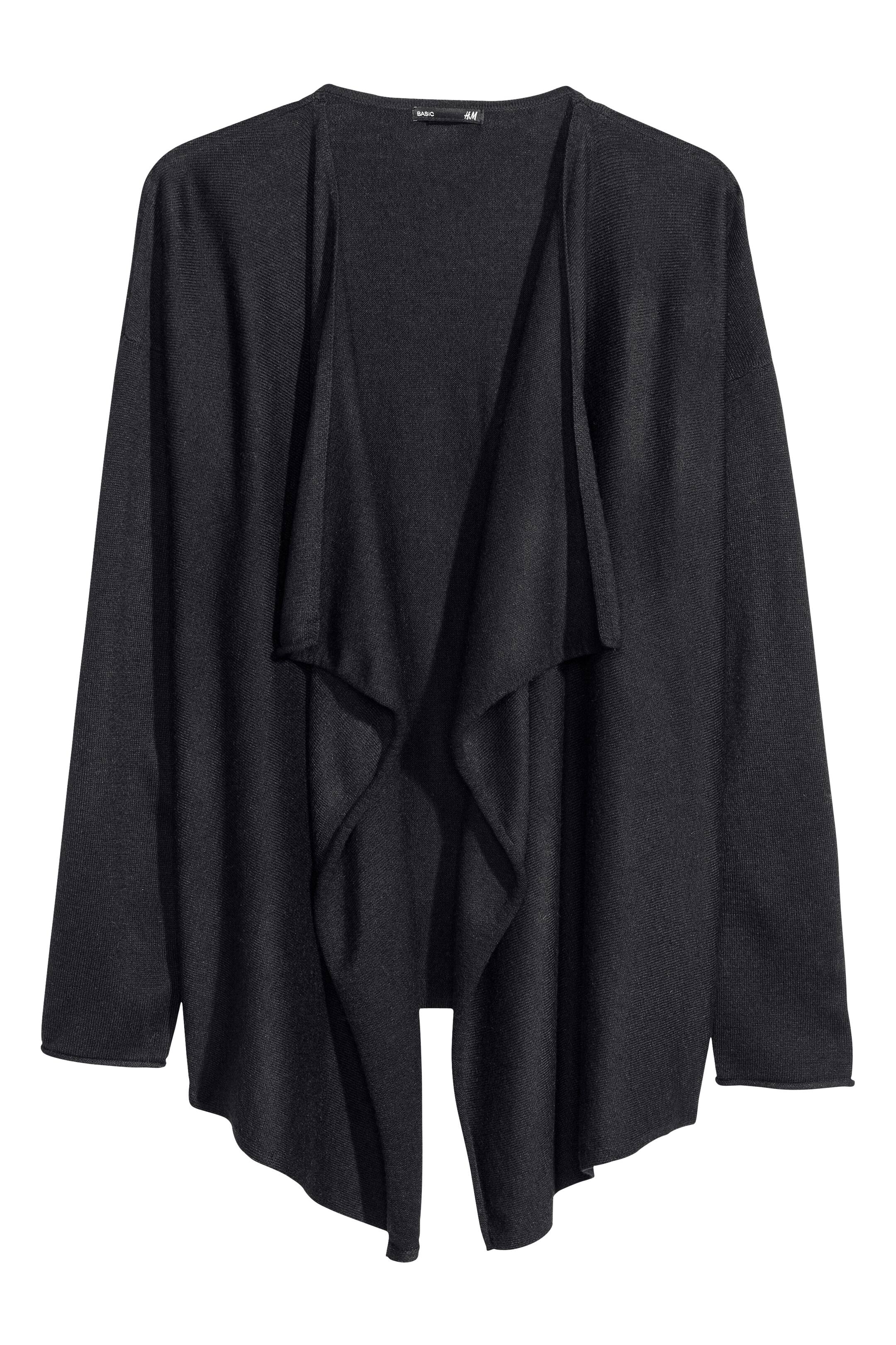 Grösseres Bild ansehen: Feinstrick-Cardigan - Schwarz - DAMEN | H&M CH 1