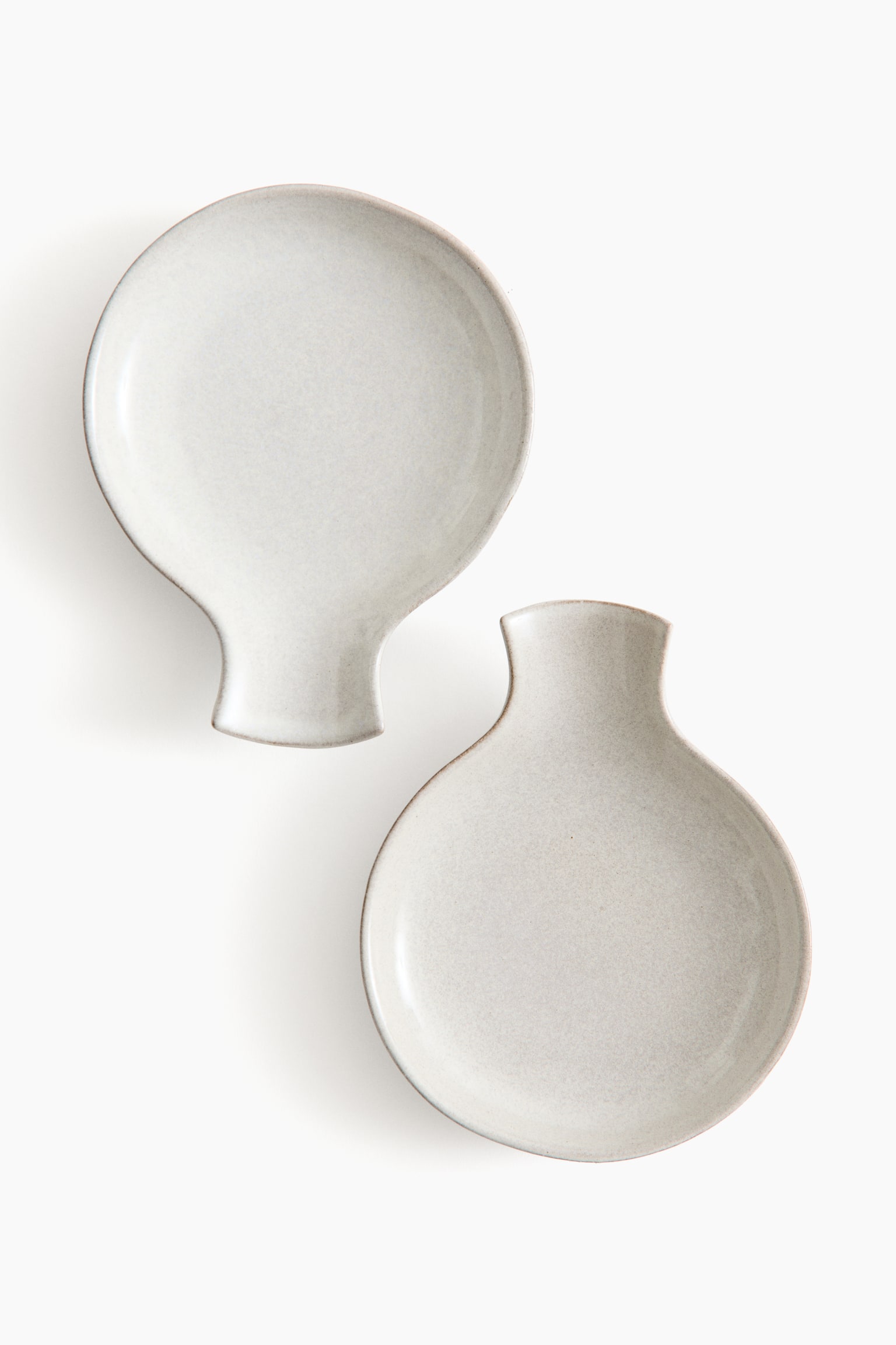 Reactive-glaze spoon rest - White - 4