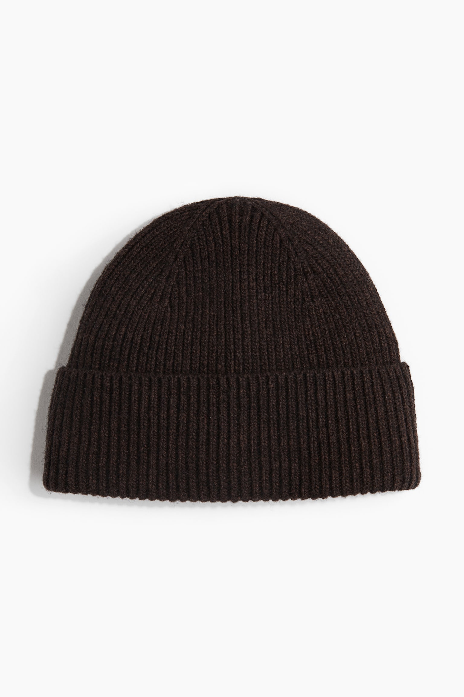 Rib-knit wool-blend hat - Dark brown/Black/Cream/Dark grey marl/Dark beige/Navy blue - 1