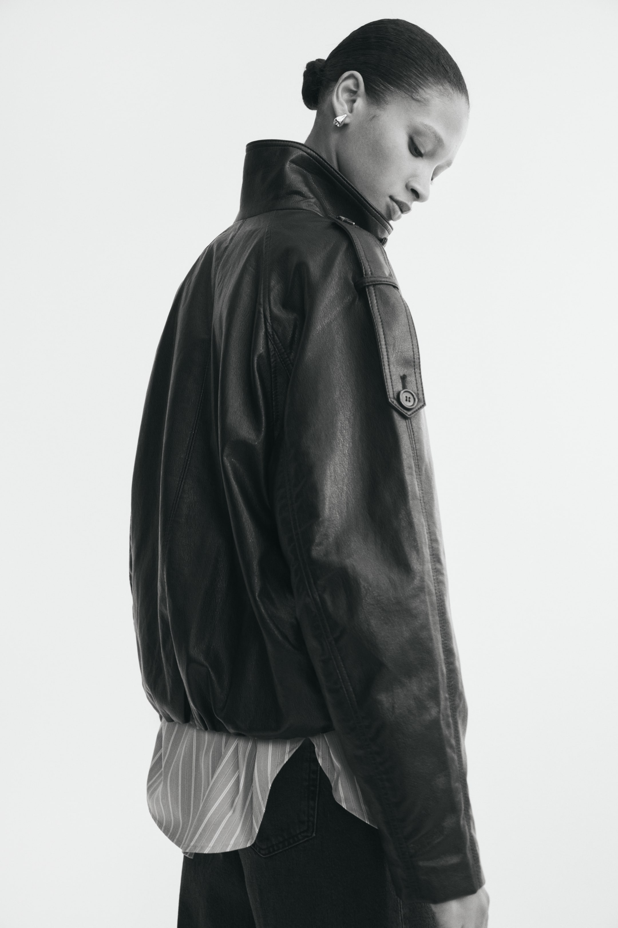 Oversized Coated Jacket