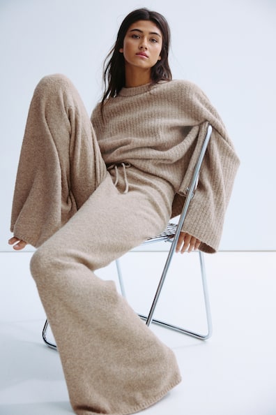 Wool-blend trousers