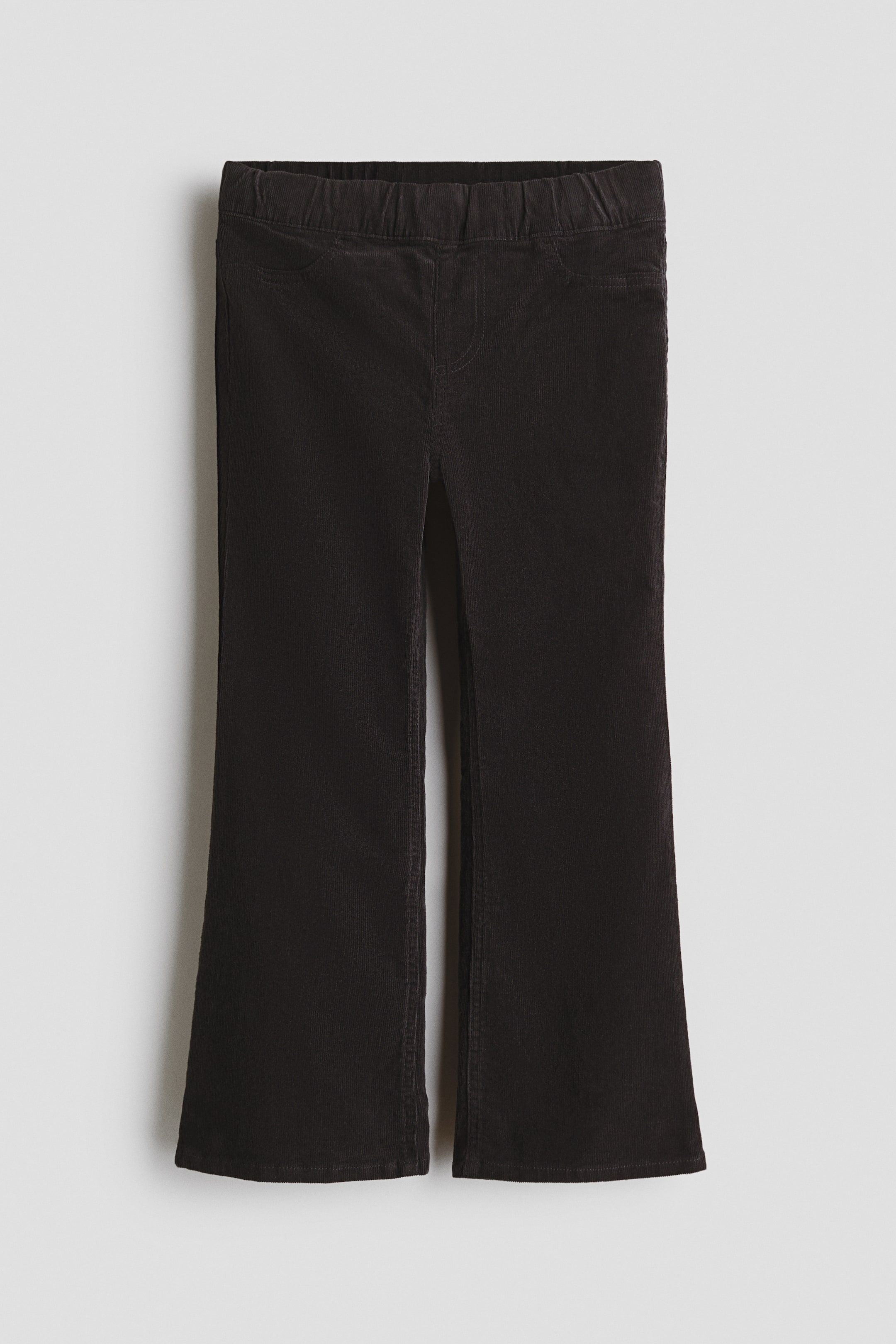 View larger image: Flared corduroy treggings - Black - Kids | H&M 1