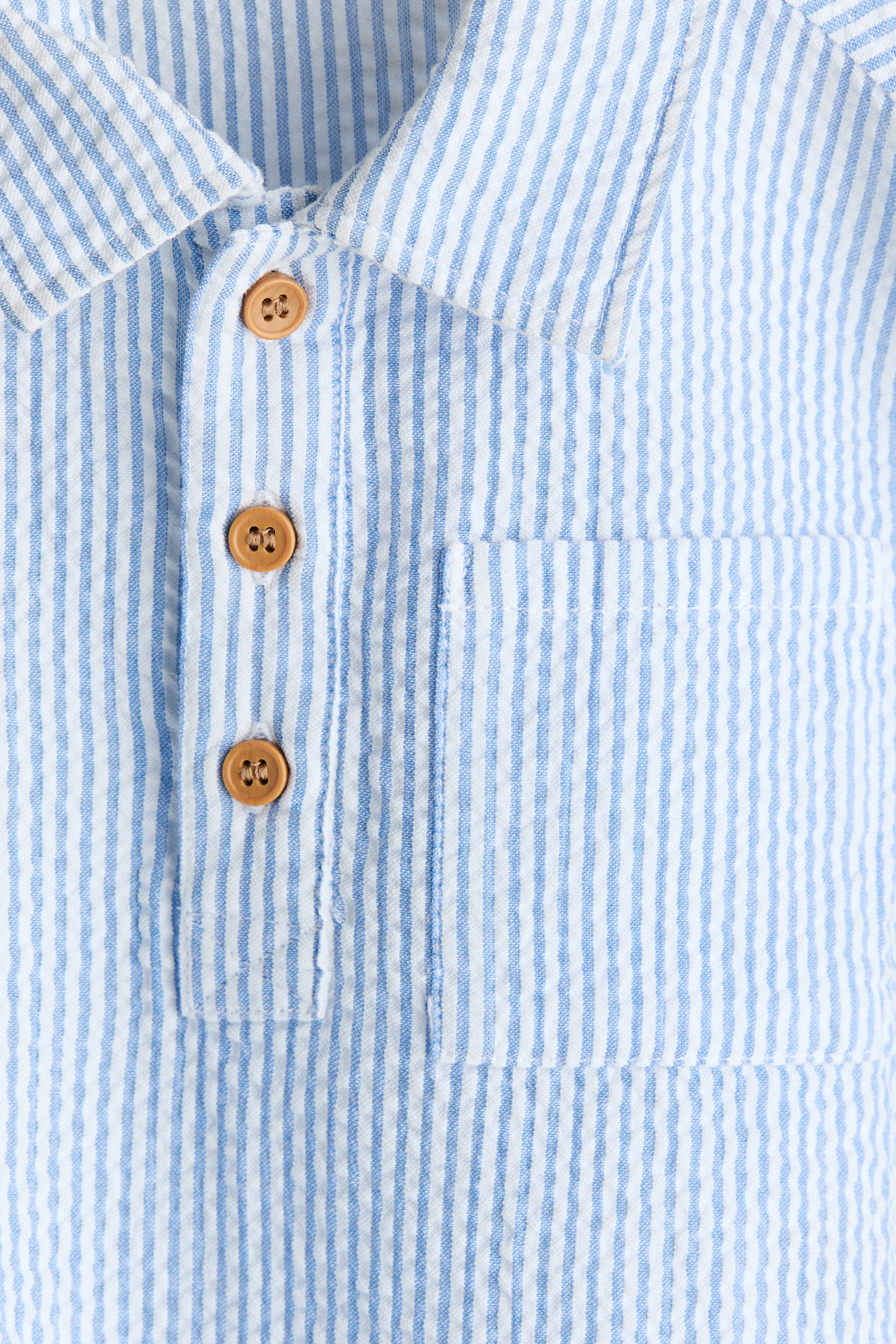 2-delt sæt i bæk og bølge af bomuld - Lyseblå/Hvidstribet/Lys beige/Hvidstribet - 2