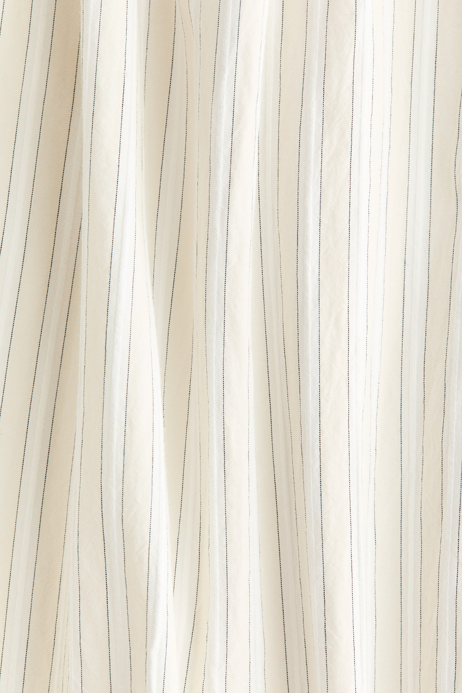 Cotton balloon trousers-Light beige/Striped - 5