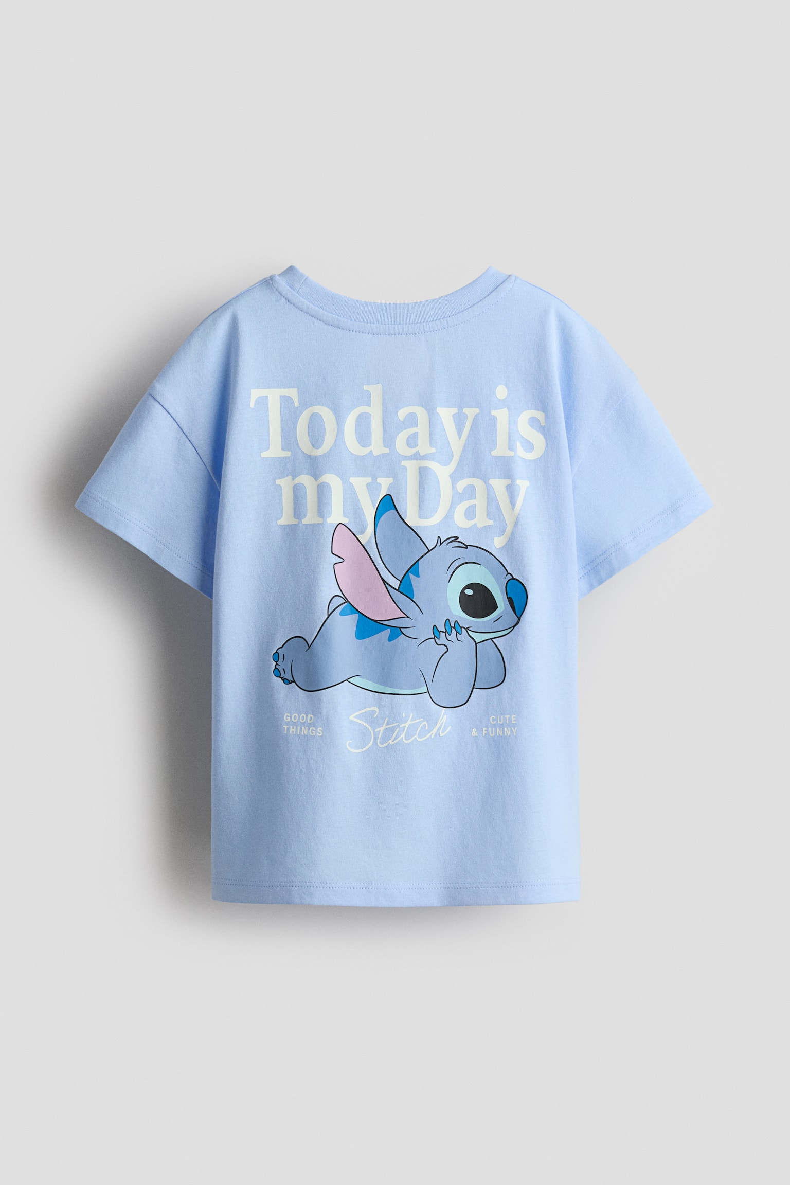 2-piece printed cotton set - Light blue/Lilo & Stitch/Cream/Lilo & Stitch/Light beige/Minnie Mouse/Light pink/Hello Kitty - 2