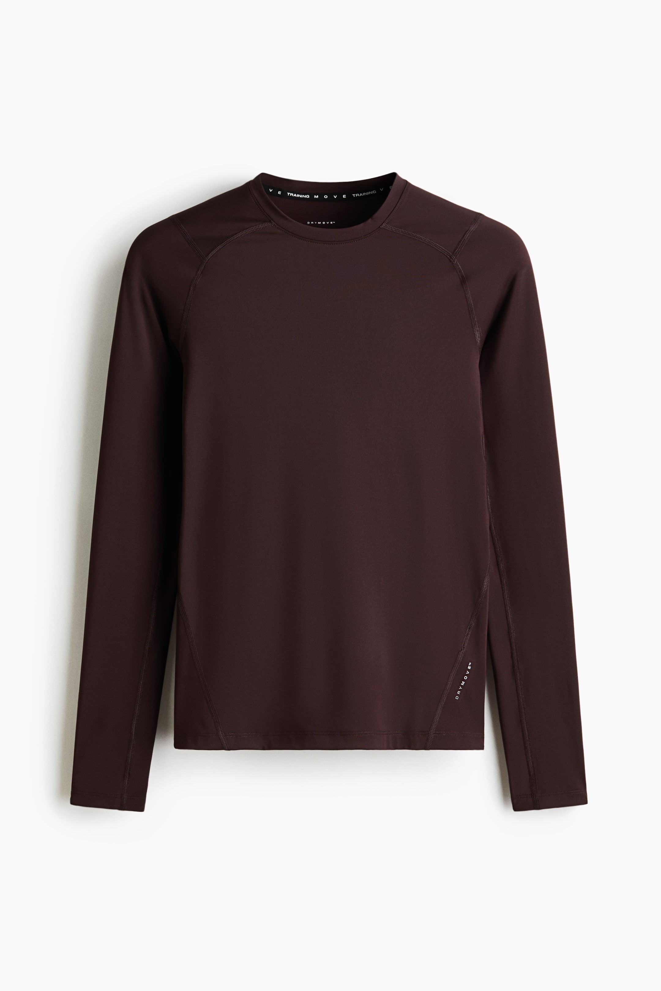 הצגת תמונה גדולה יותר: חולצת ספורט DryMove™‎ Muscle Fit‎ - חום כהה - Men | H&M IL 1