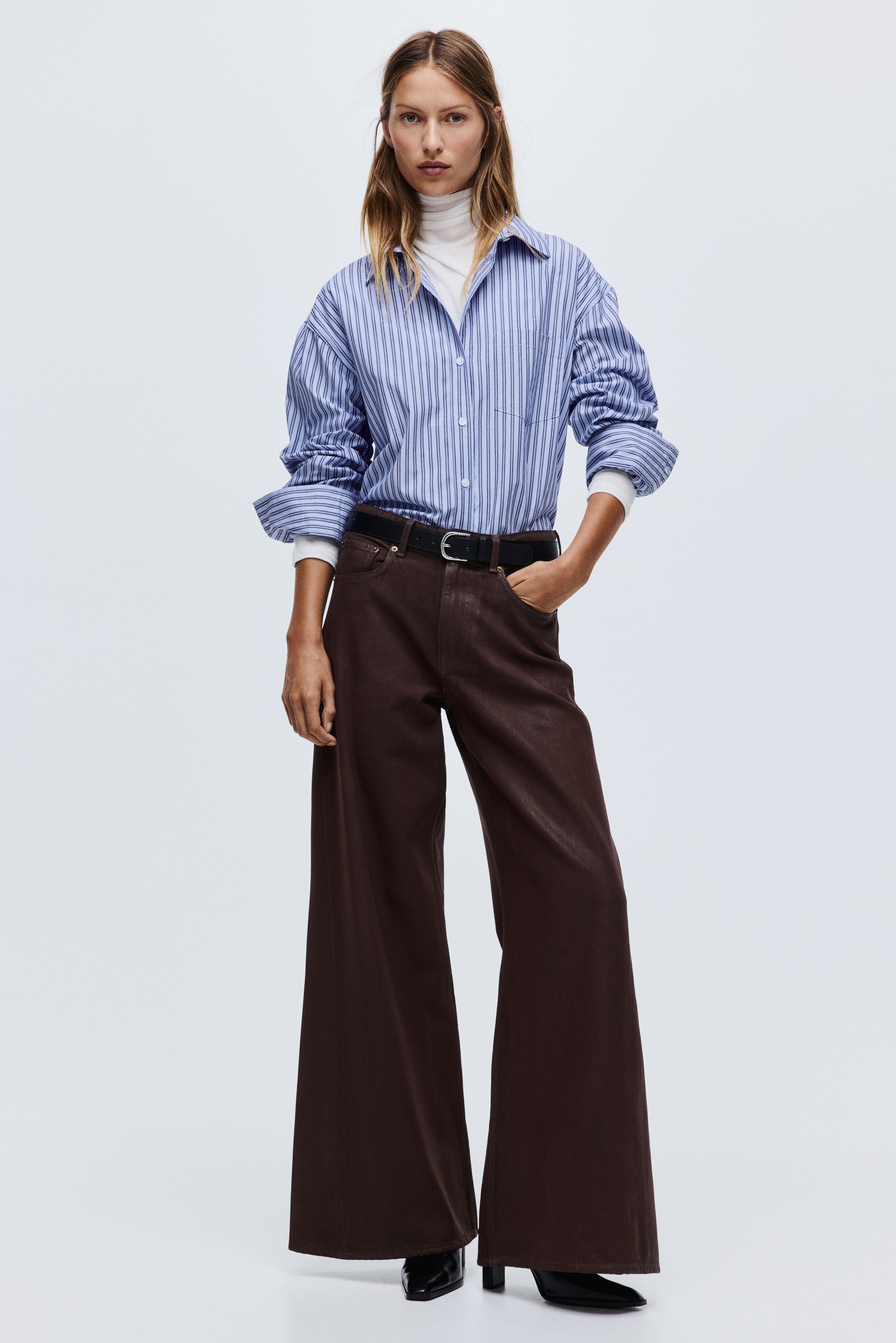 Wide High Jeans
