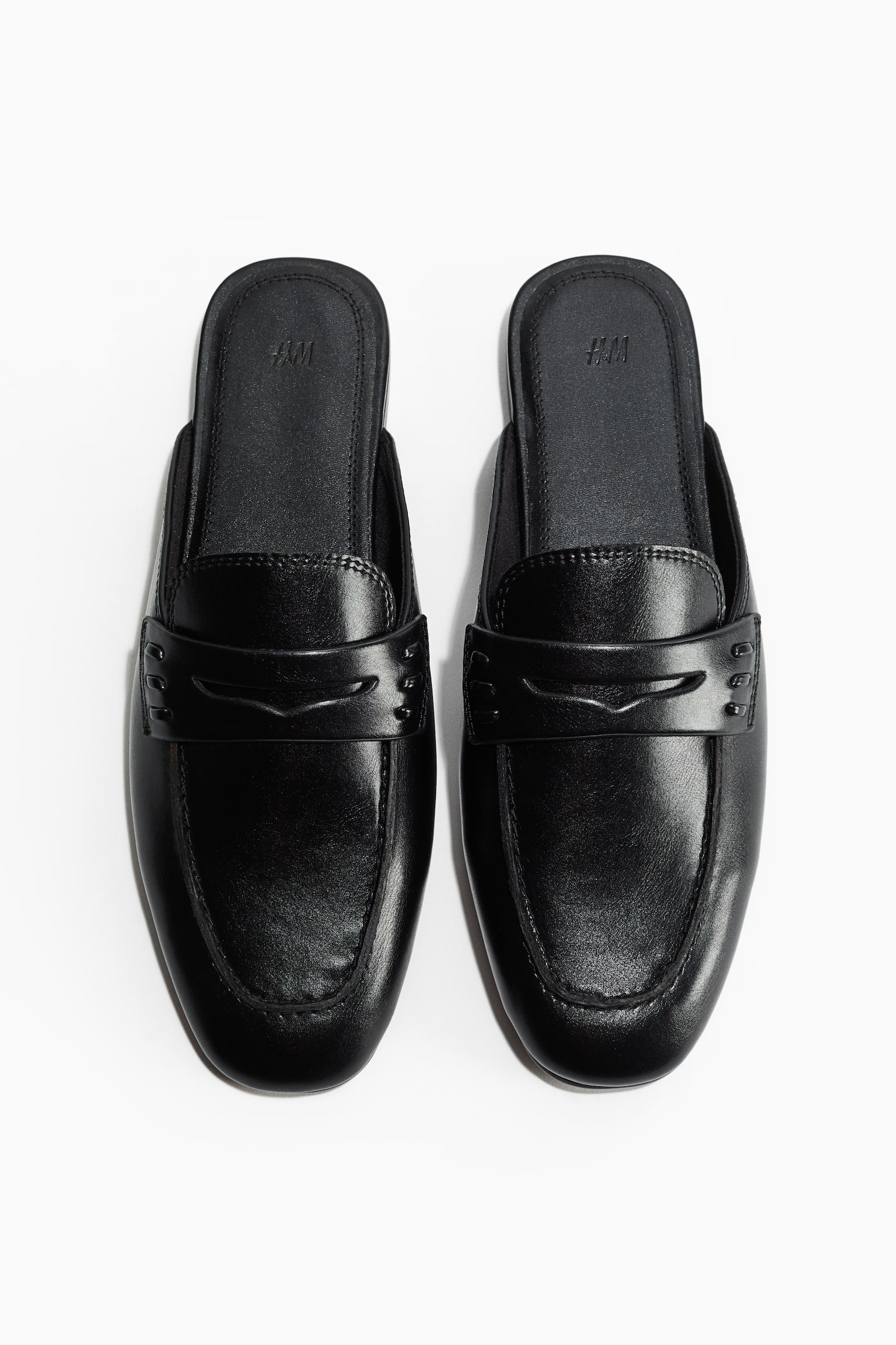 Loafer mules - Black/Beige/Leopard print - 2