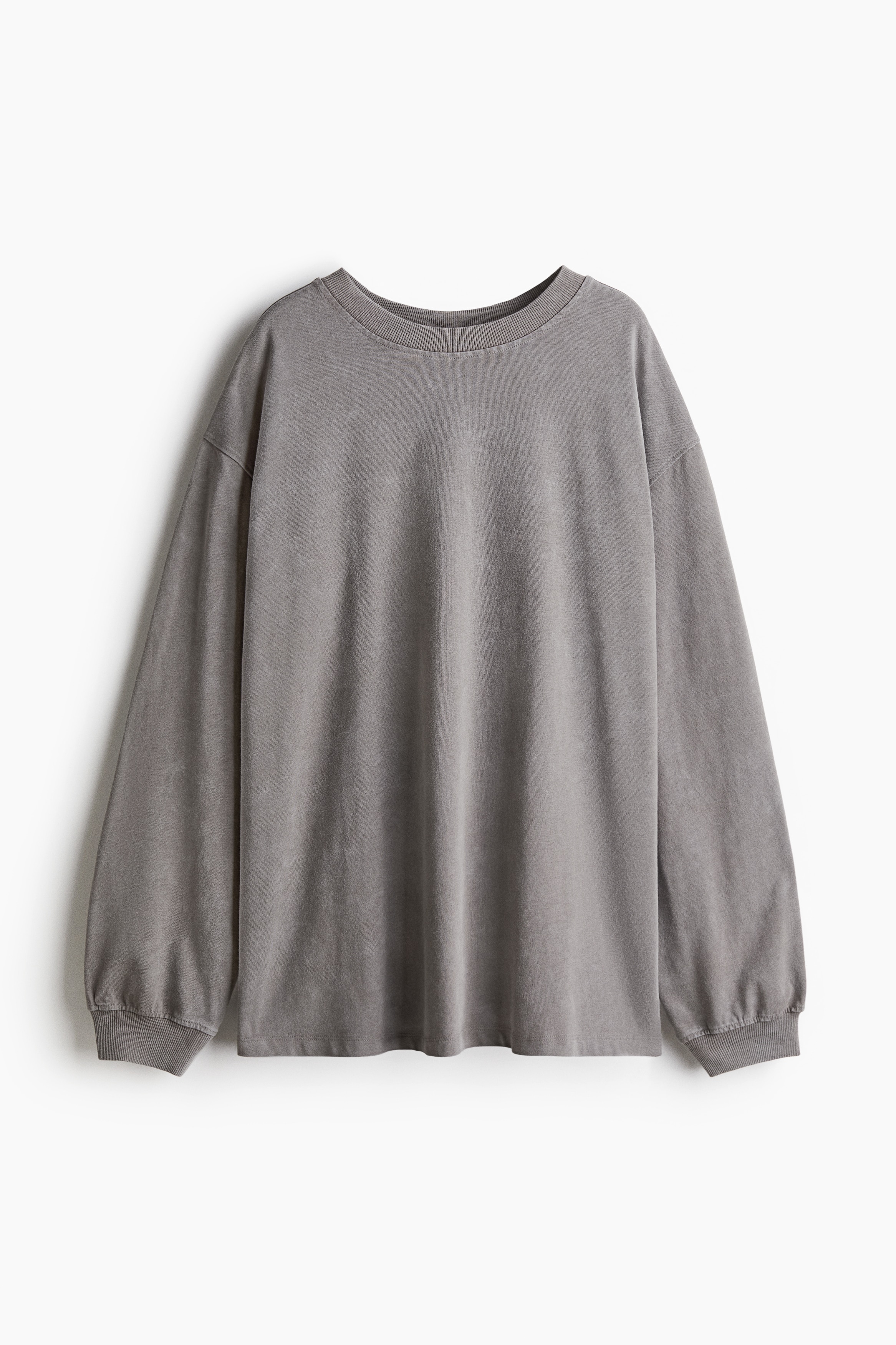Washed-look top - Grey