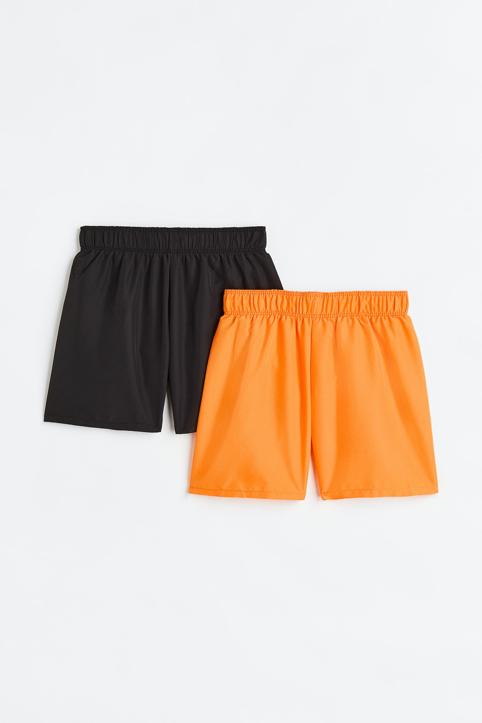 2-pack swim shorts - Orange/Black - 1