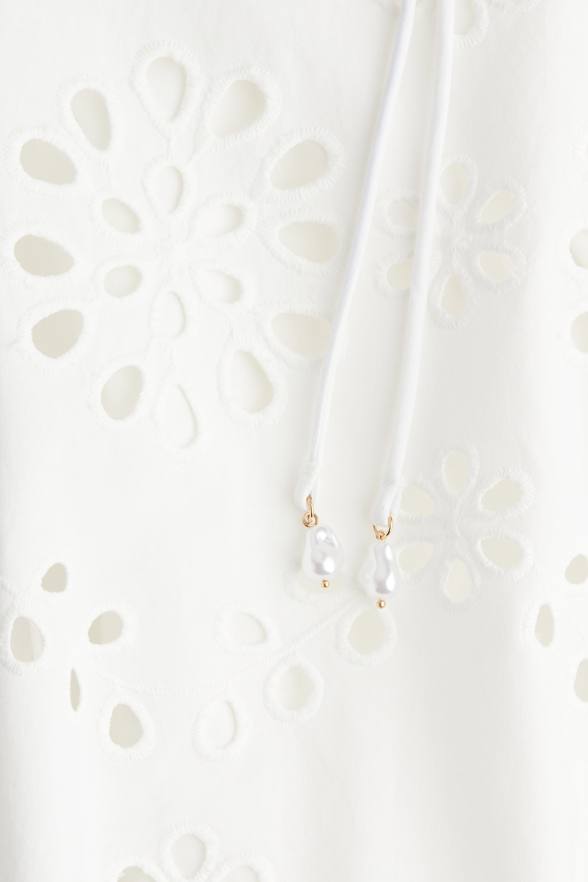 Tie-strap broderie anglaise dress