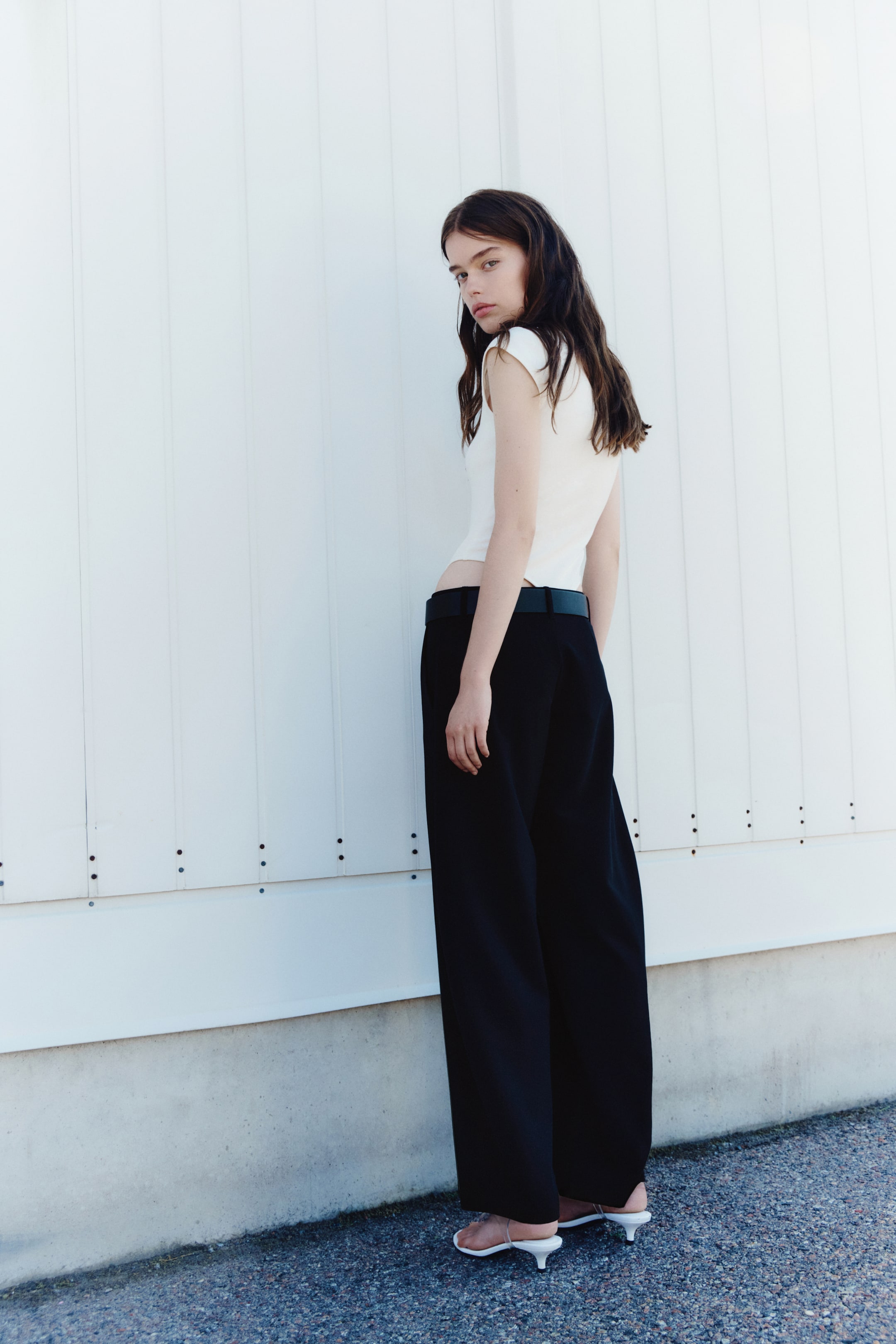 Dressy Barrel-Leg Pants