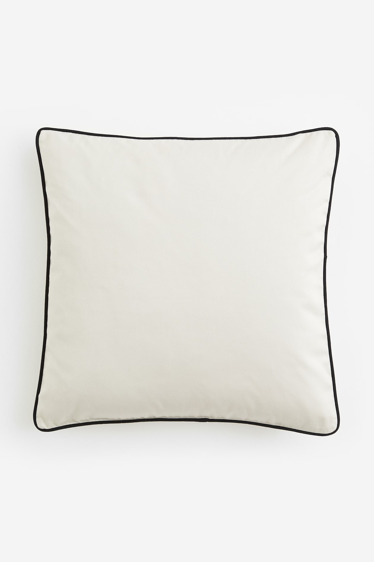 Cotton satin cushion cover Cream/Black Home All H&M GB