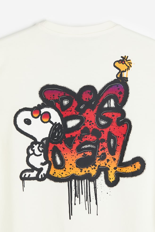 T-Shirt Regular Fit - Cremefarben/Snoopy/Rosa/Die Simpsons/Schwarz/Rick and Morty/Weiß/The Notorious B.I.G./Schwarz/Nirvana/Neongelb/SpongeBob/Schwarz/The Rolling Stones/Weiß/Snoopy/Hellblau/Rick and Morty - 3