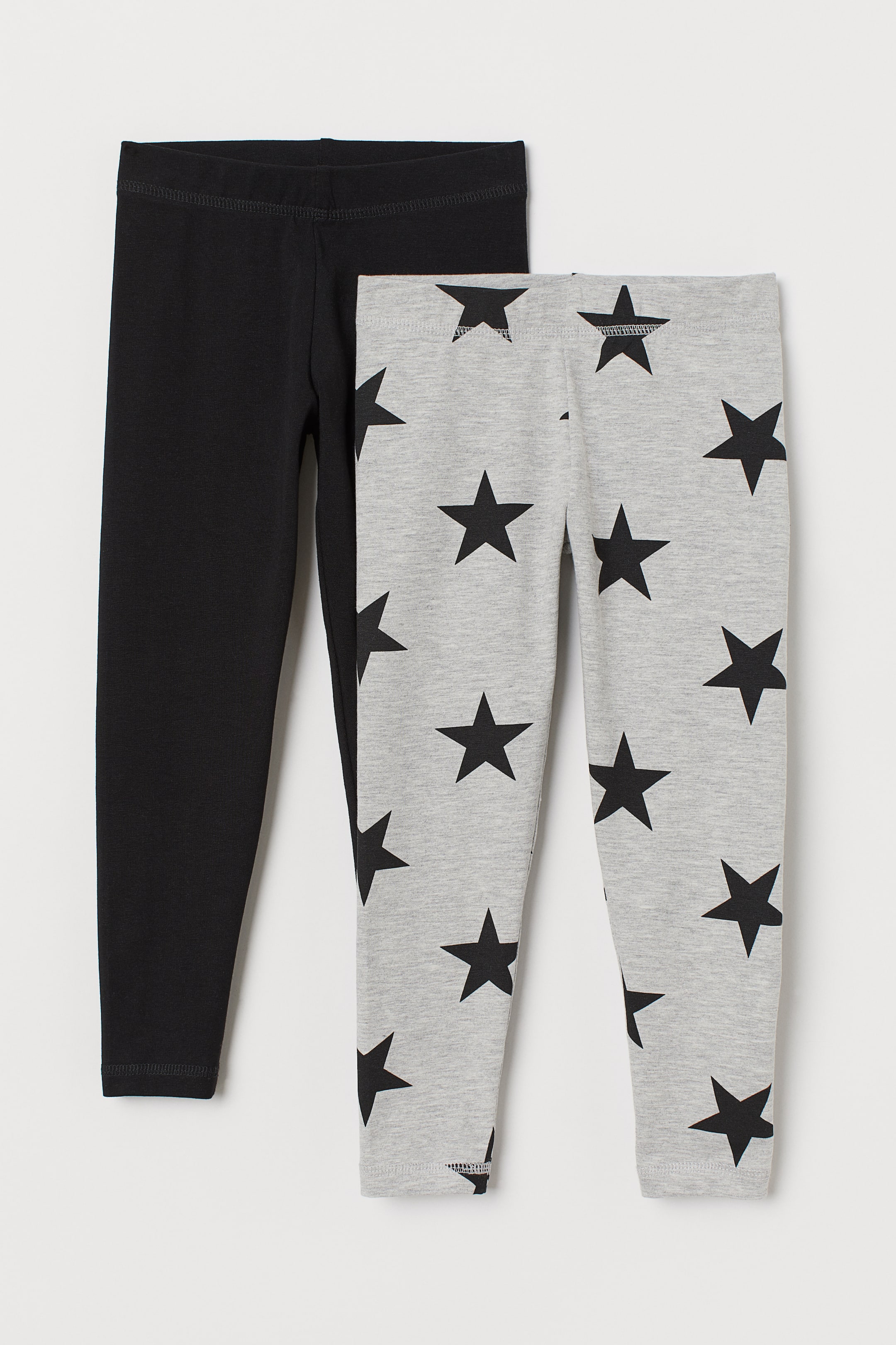 Προβολή μεγαλύτερης εικόνας: Κολάν (2 τμχ.) - Μαύρο/αστέρια - Kids | H&M GR 1