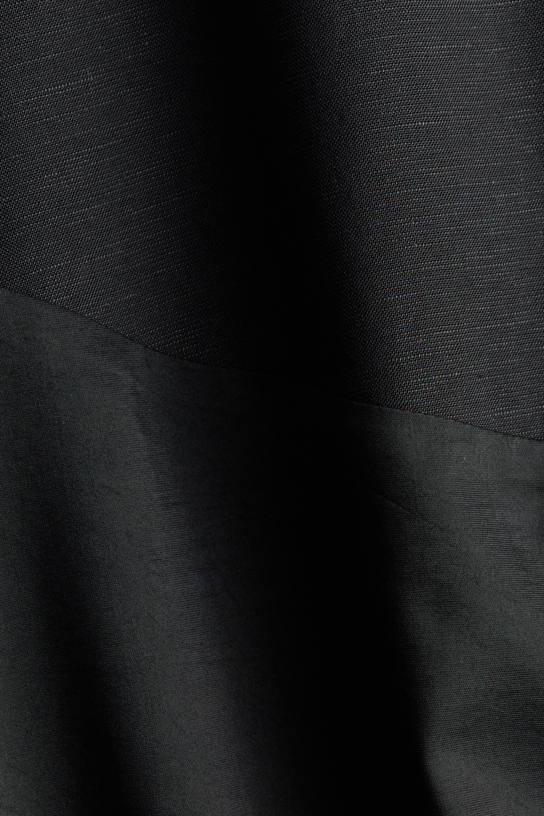 Asymmetric Dual-Fabric Skirt