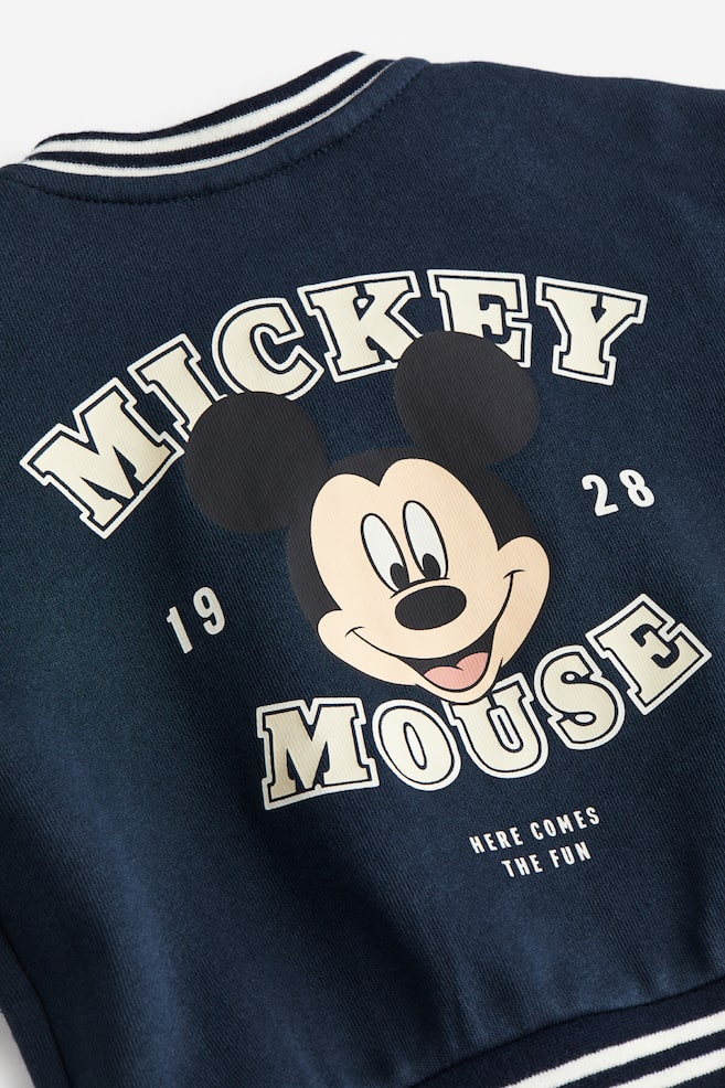 Printed baseball jacket - Dark blue/Mickey Mouse/Grey/Mickey Mouse/Dark grey/SmileyWorld®/White/Mickey Mouse - 2