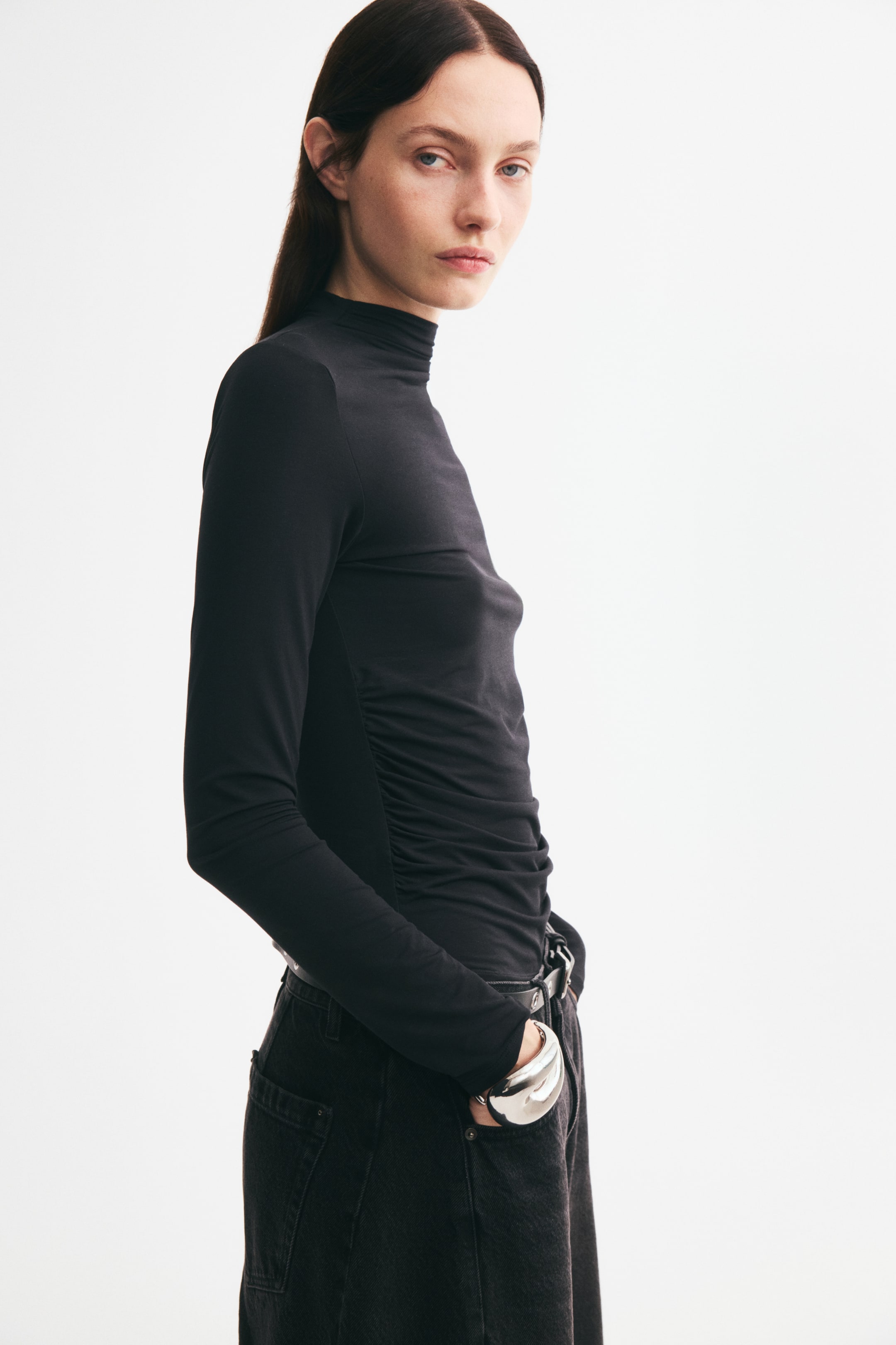 Draped Modal Top