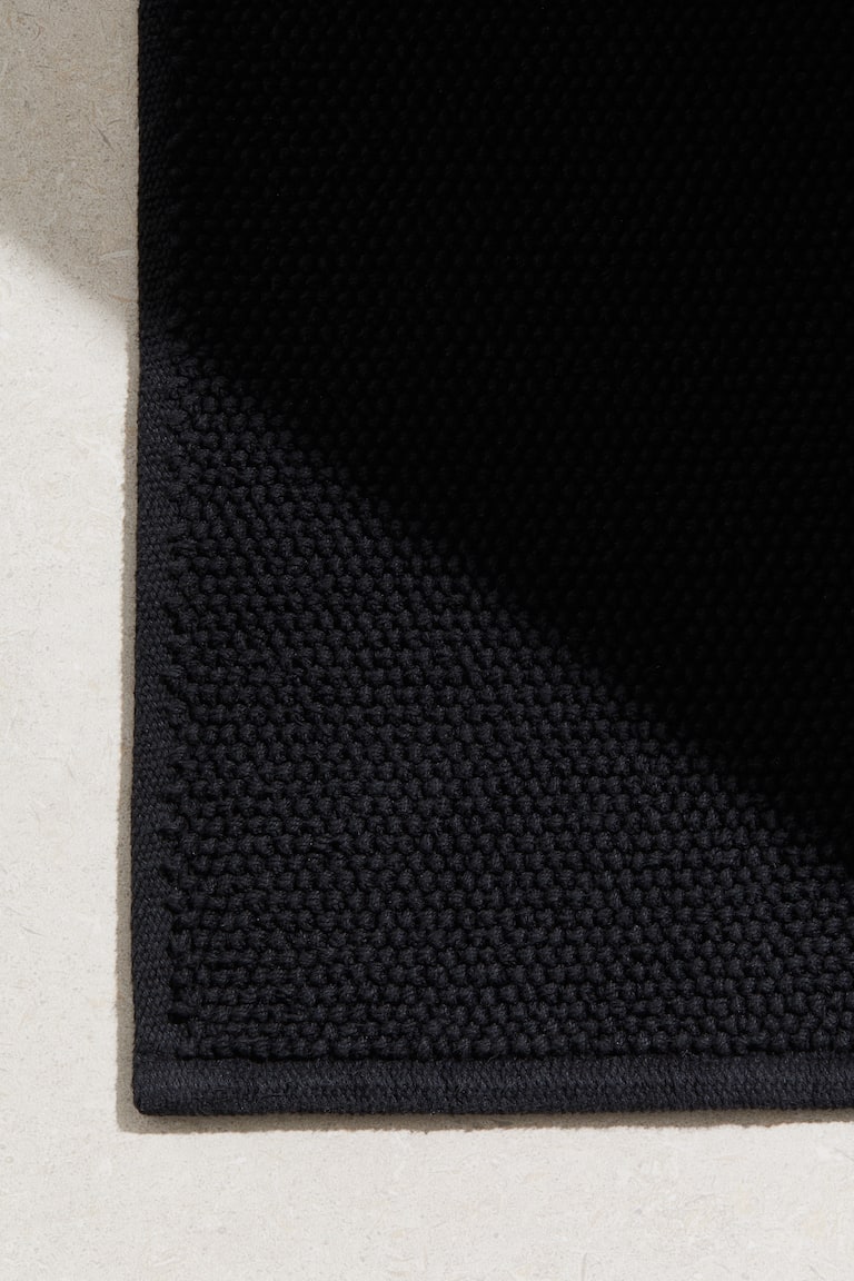 Cotton Bath Mat - Black - Home All | H&M US