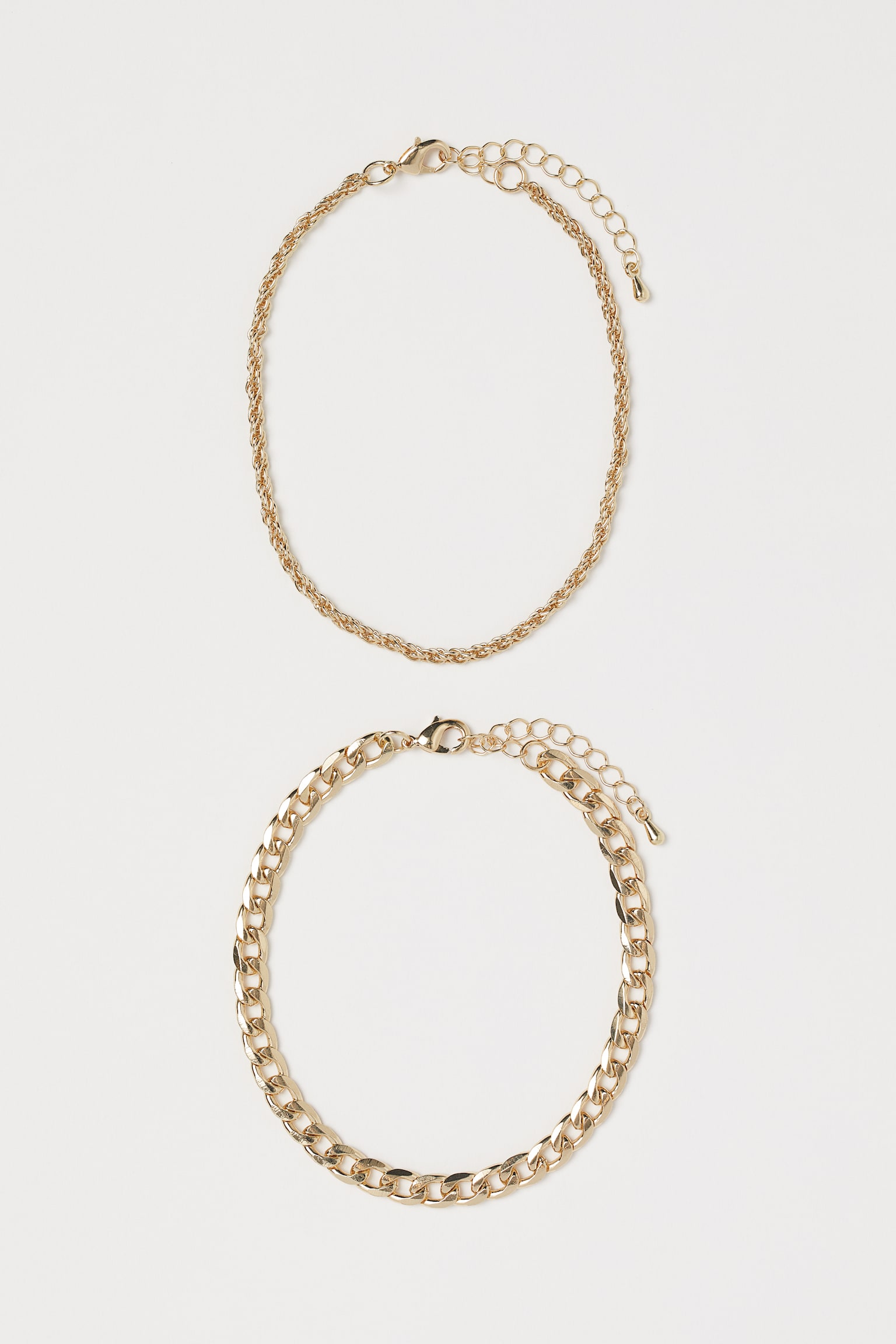 2-pack Anklets - Gold colour - 1