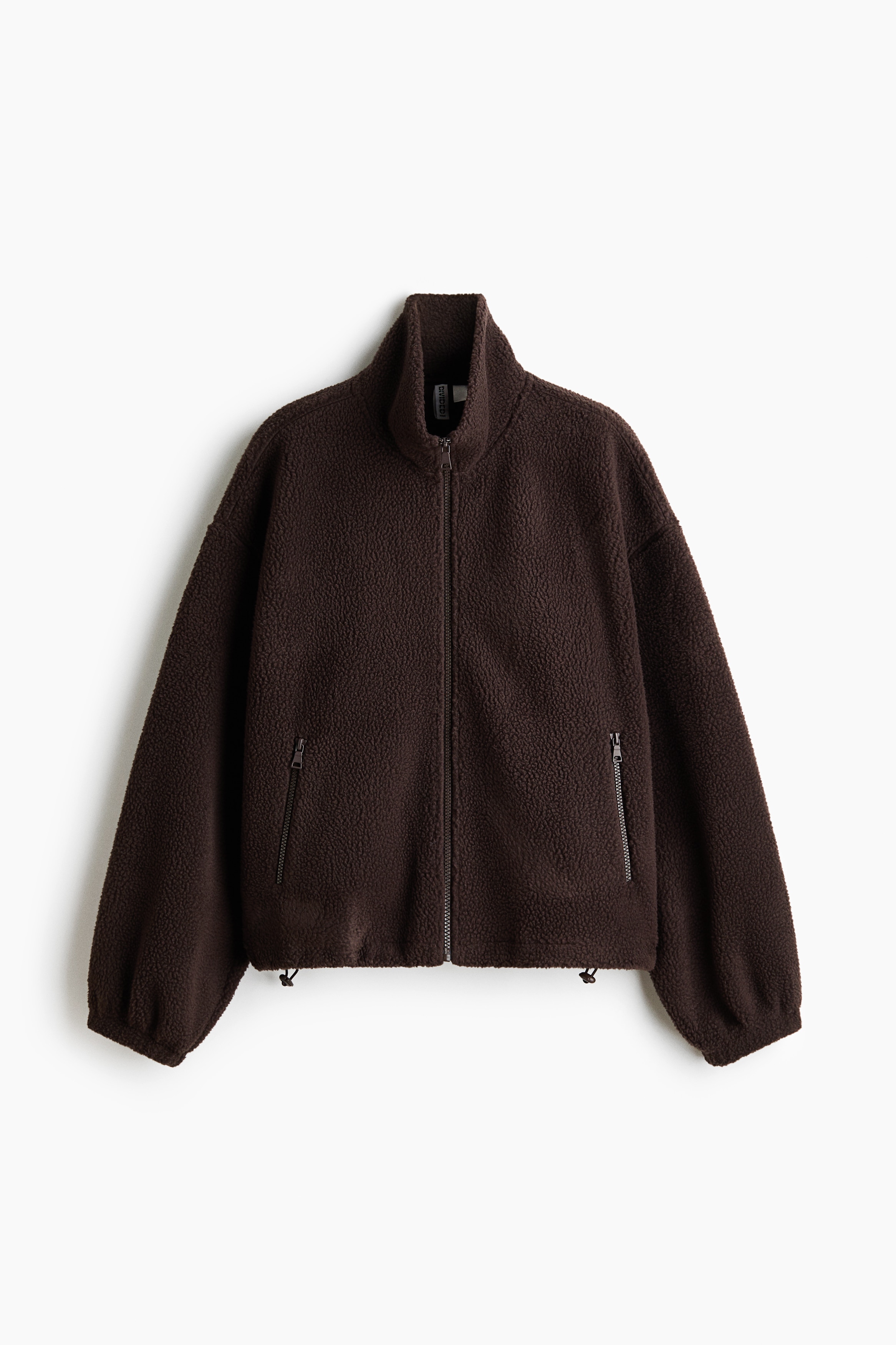 Teddy jacket - Dark brown/Grey/Light beige