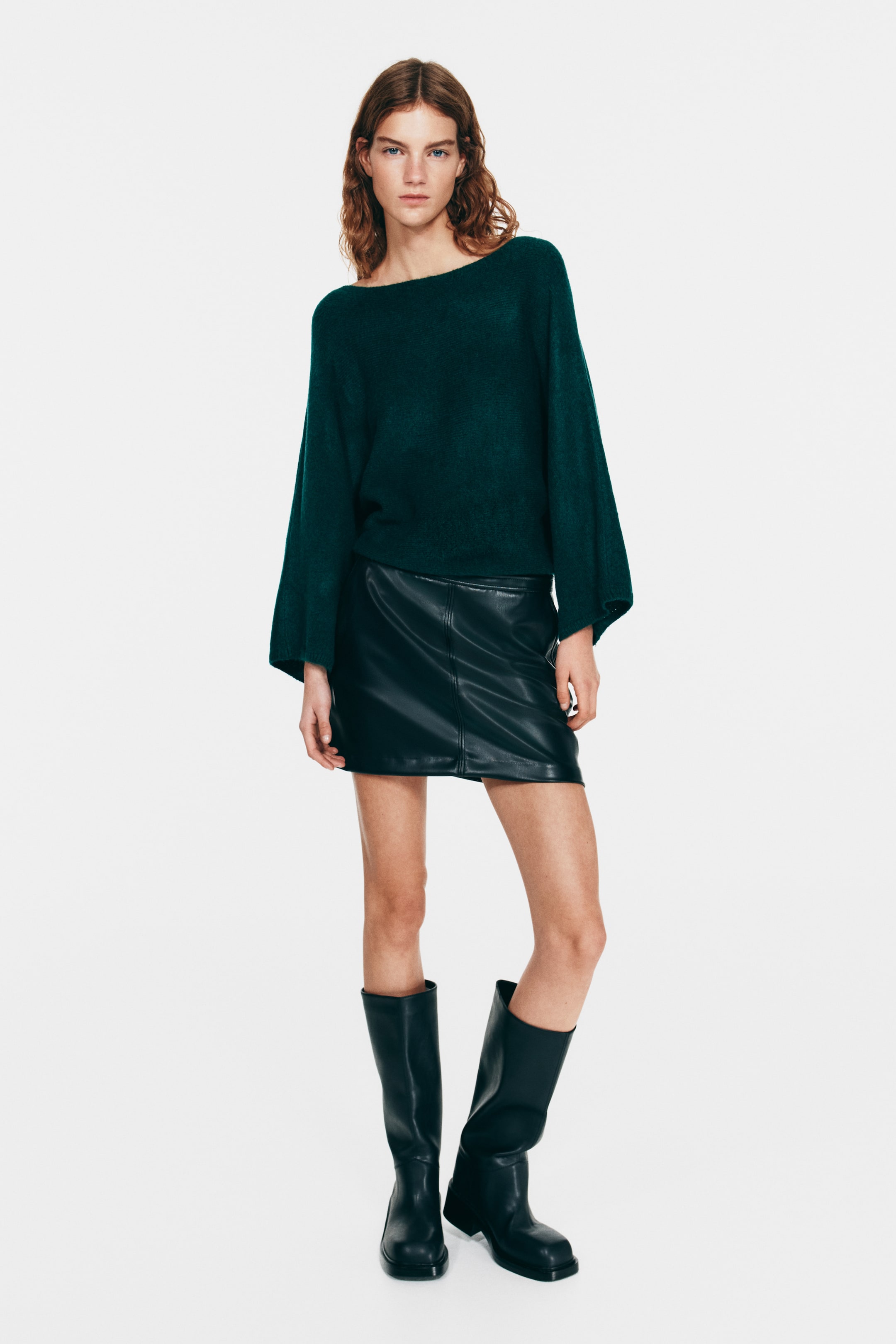 Prikaži veću sliku: Džemper sa šišmiš rukavima - Tamnozelena - Ladies | H&M RS 3