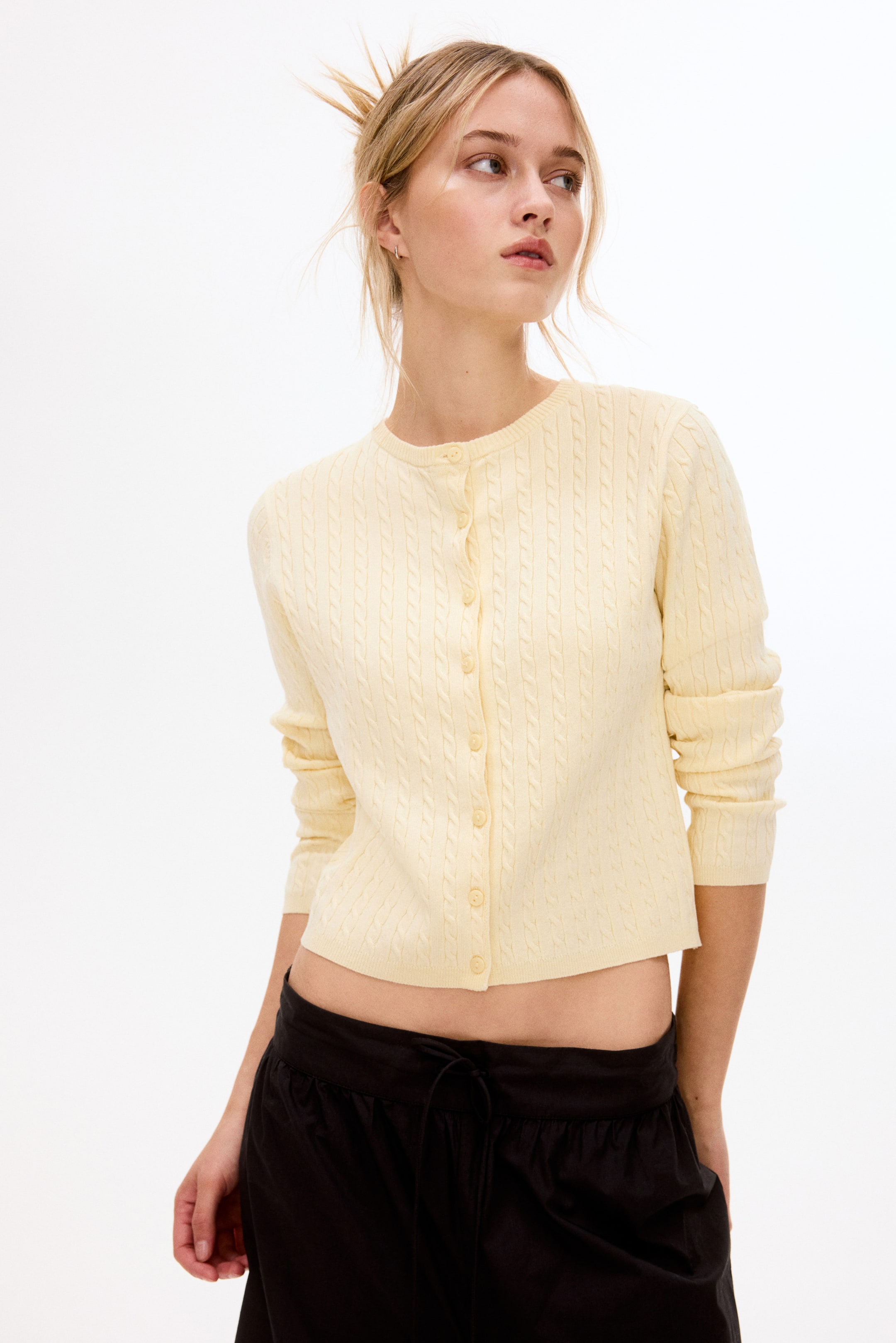 Cable-Knit Cardigan