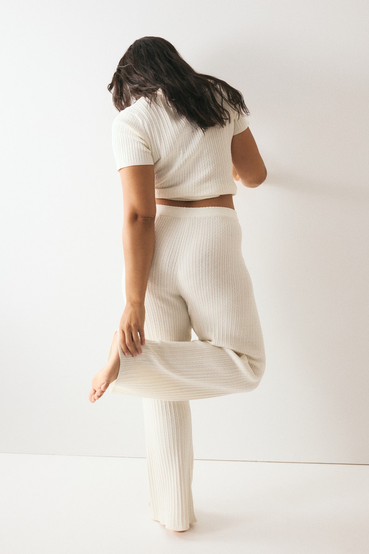 Cable-Knit Pants - image 3