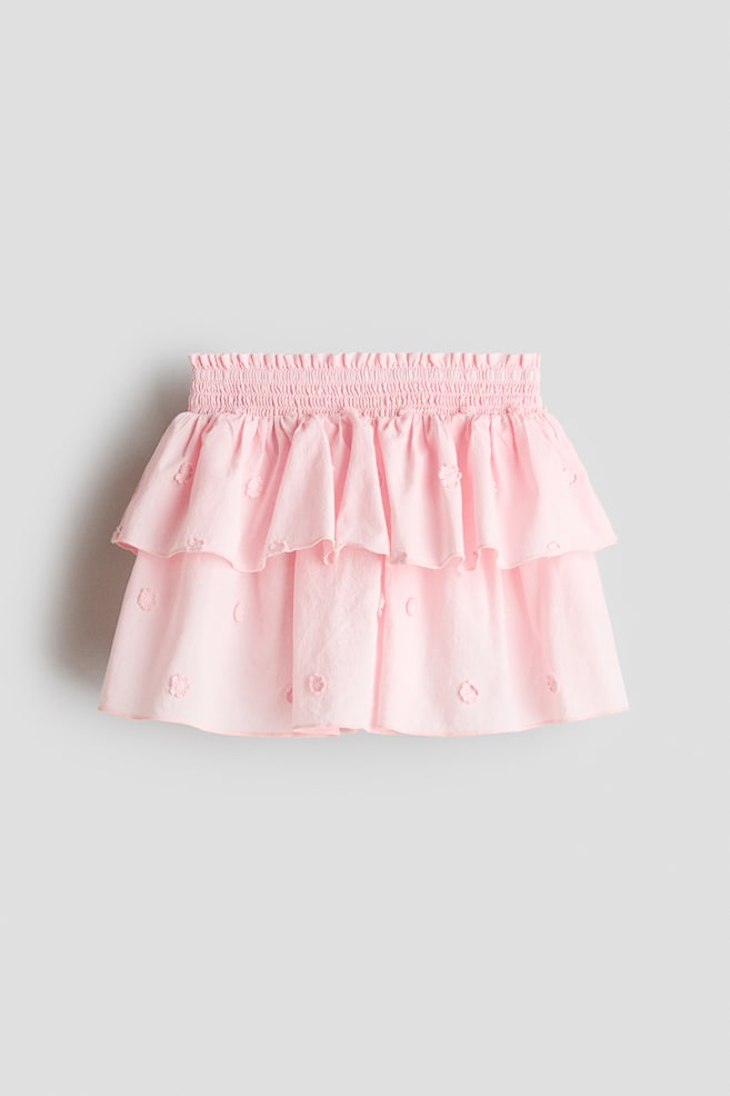 Falda de capas - Rosa claro/Blanco/Franjas azules - 1