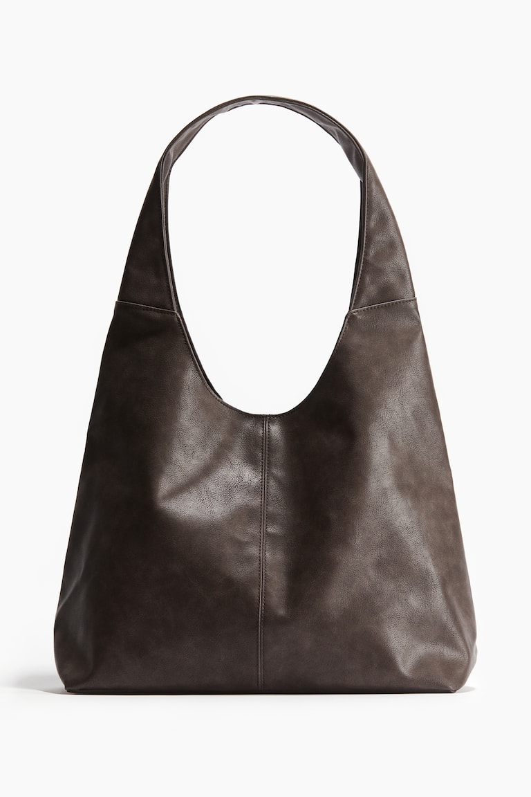 Bolso de hombro revestido Marrón oscuro MUJER H&M ES - Main Image