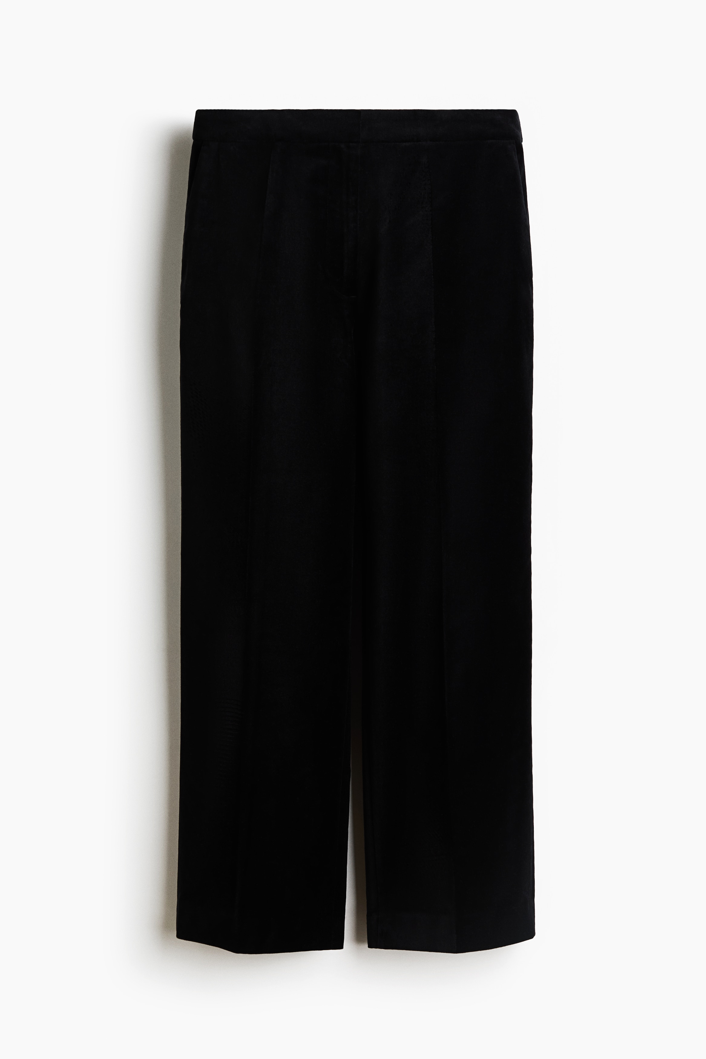 Straight tailored trousers - Black