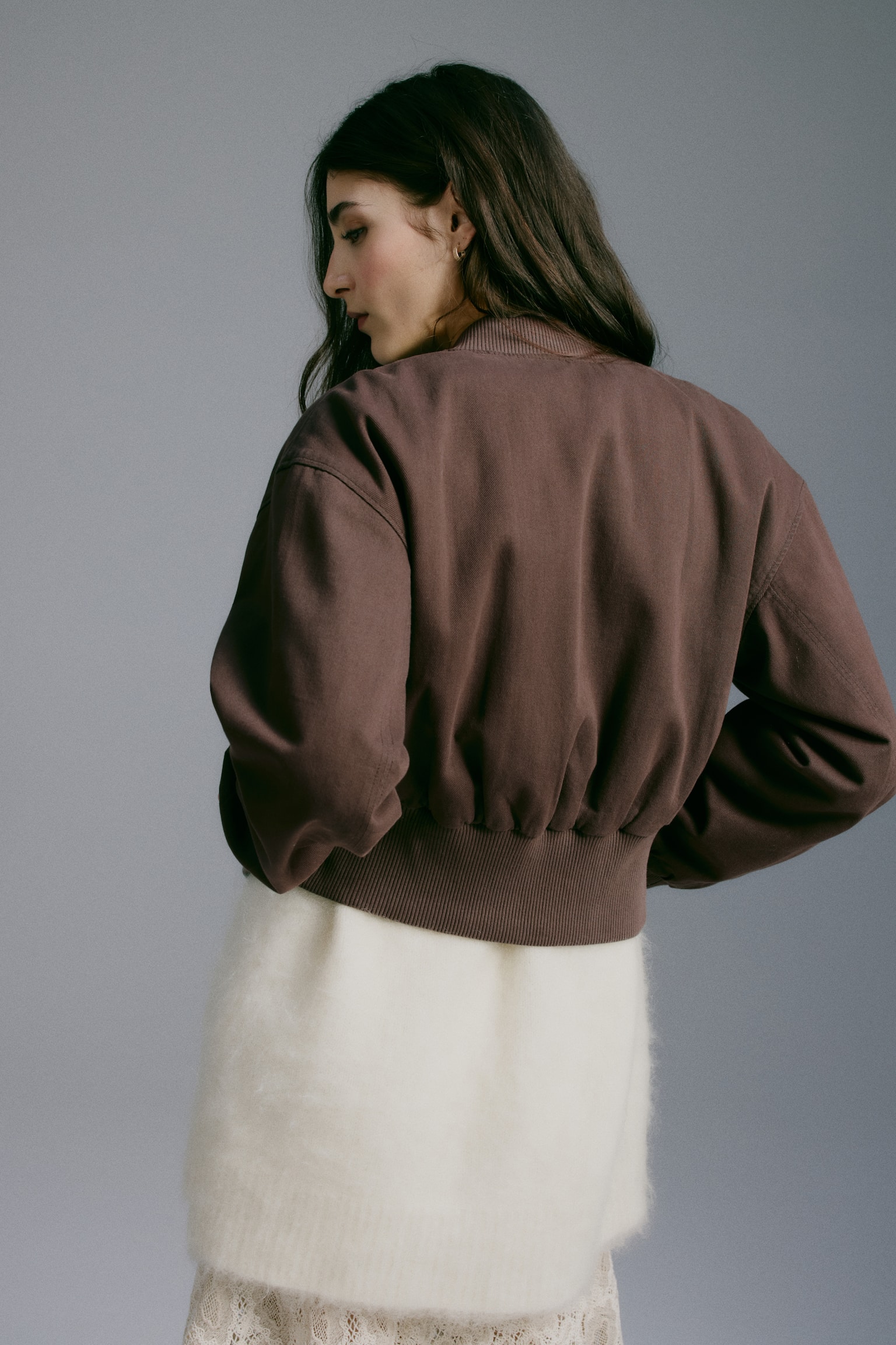 Bomber jacket - Dark brown/Golden olive - 5