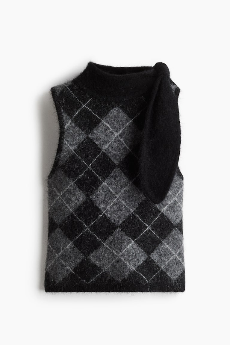 Bluza od mešavine mohera sa šal-kragnom