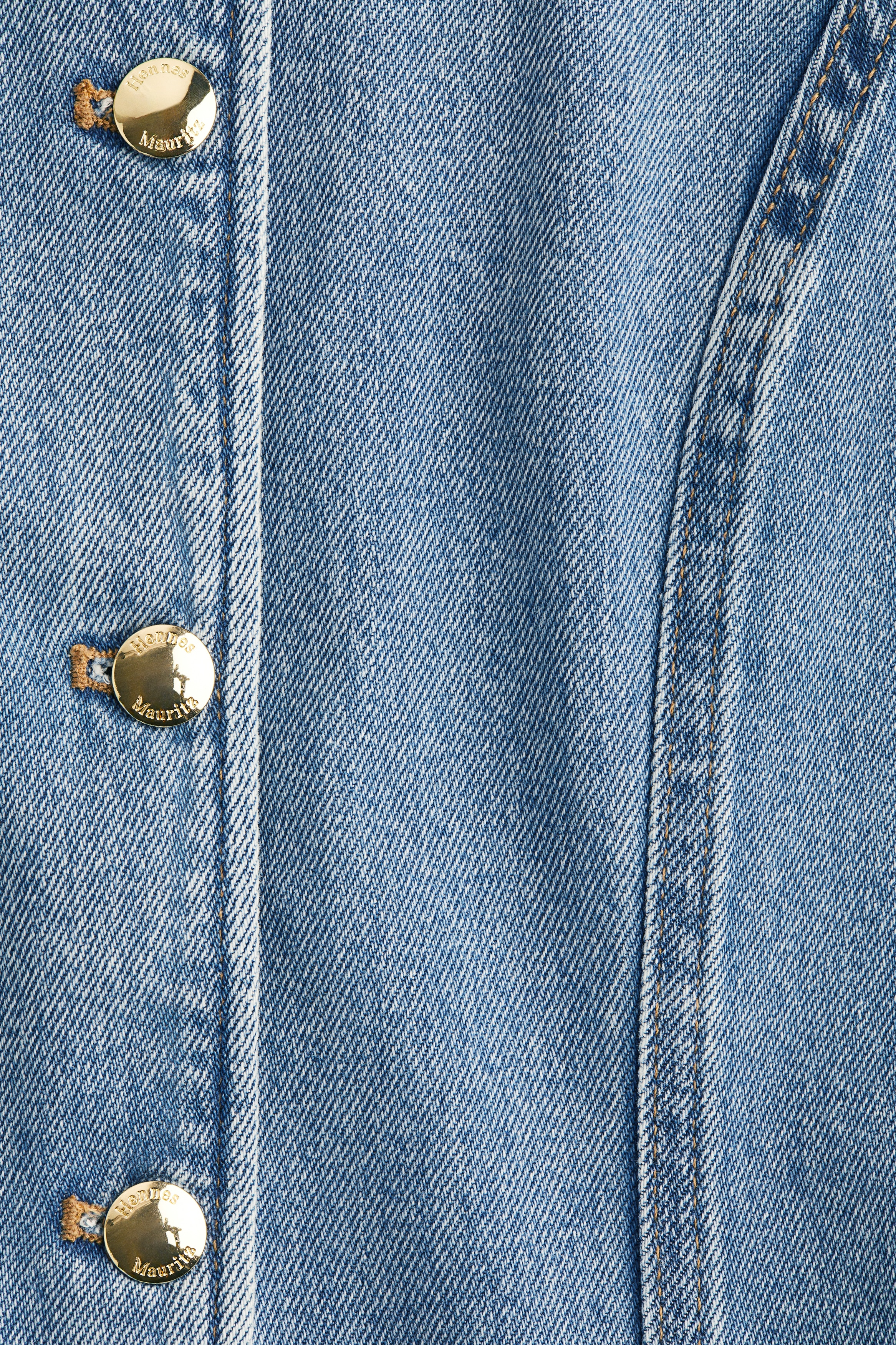 Tailored denim waistcoat