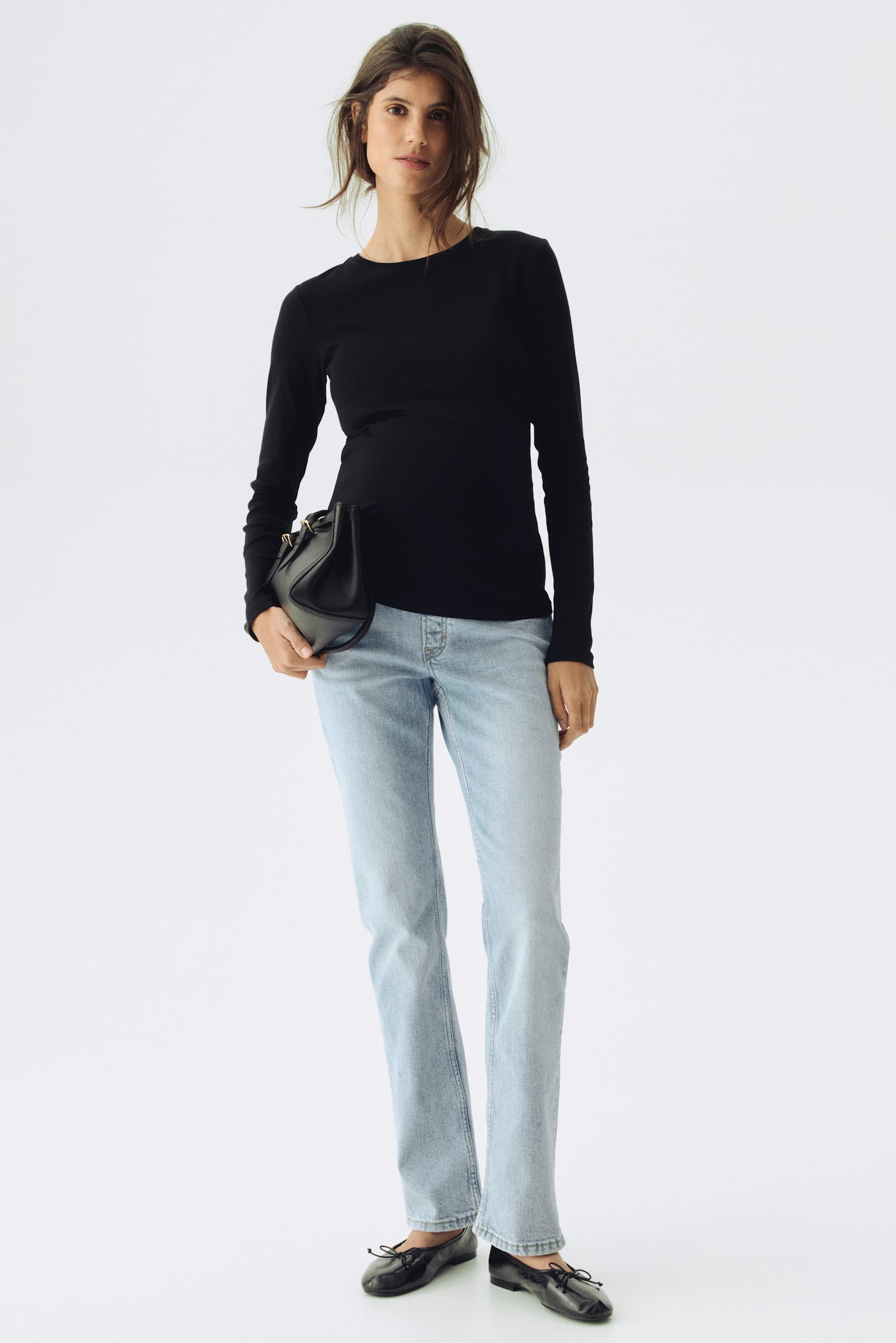 MAMA Slim Straight High Jeans - Jasnoniebieski denim/Ciemnoszary denim/Ciemnoniebieski denim - 2