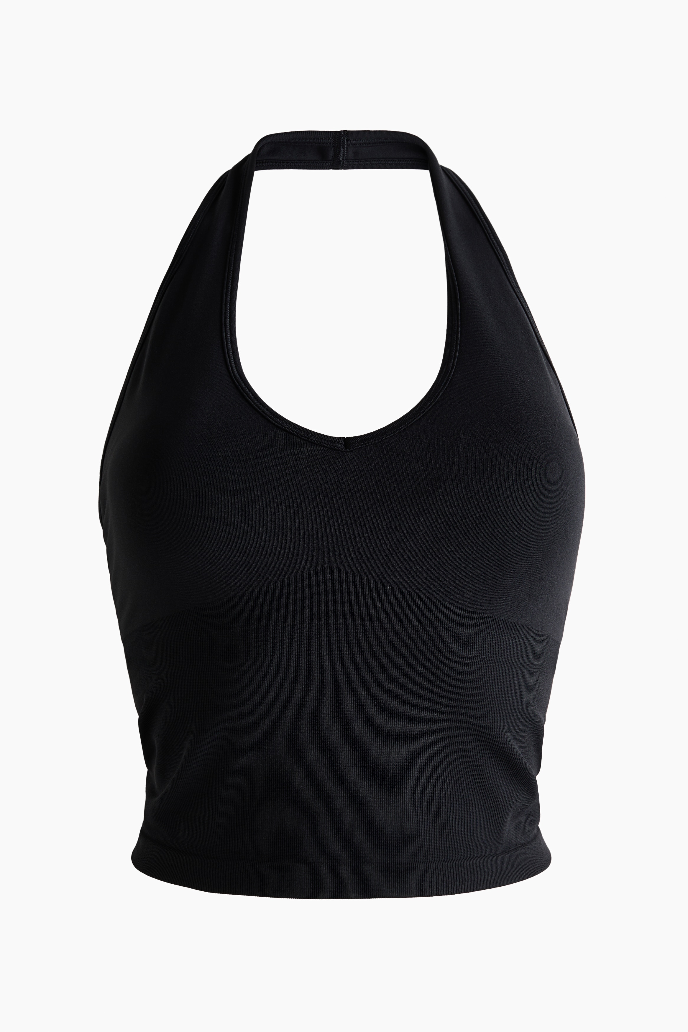 Seamless Shelf-Bra Sports Top with DryMove™ - Black/Dark pomegranate