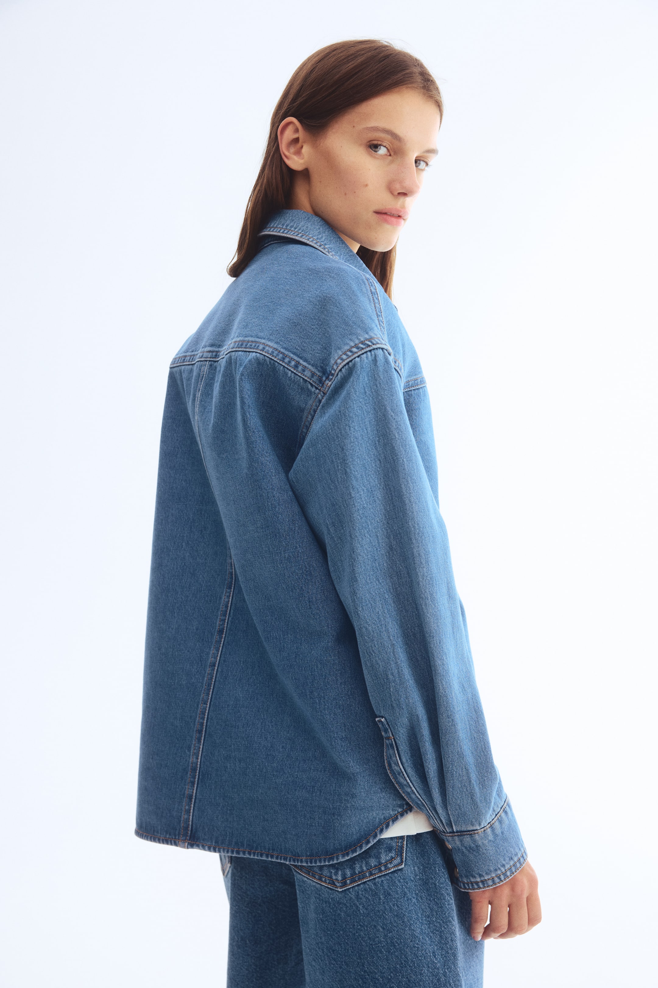 View larger image: Denim Shirt - Denim blue - Ladies | H&M US 4