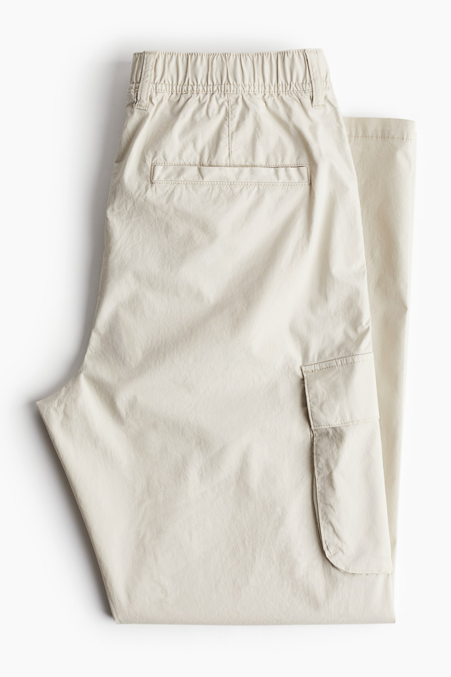 Reglar Fit Cargo Pants - Cream/Black/Khaki green - 3