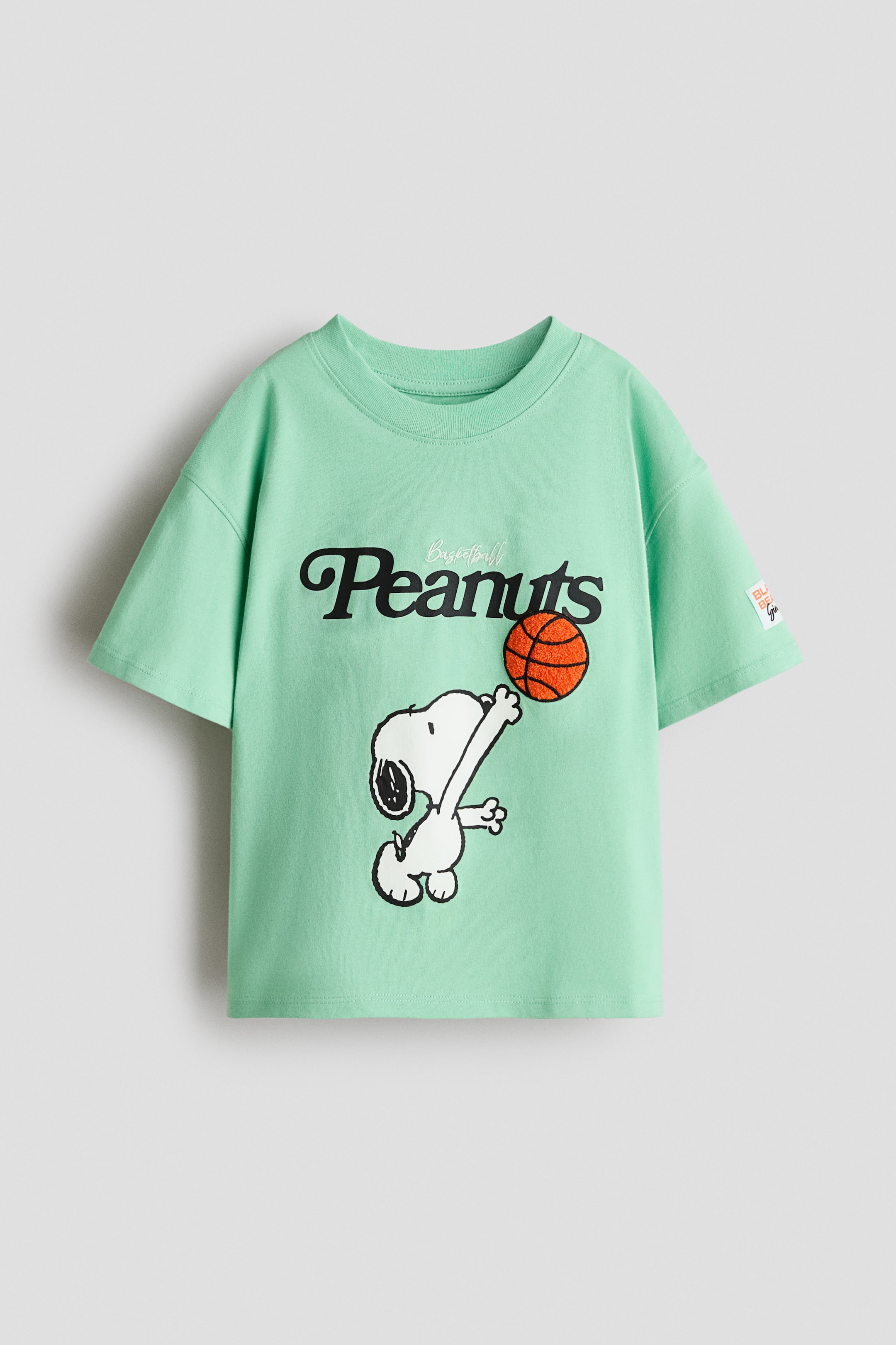 Ampliar la imagen: Playera de algodón con diseño - Verde/Snoopy - Kids | H&M MX 1